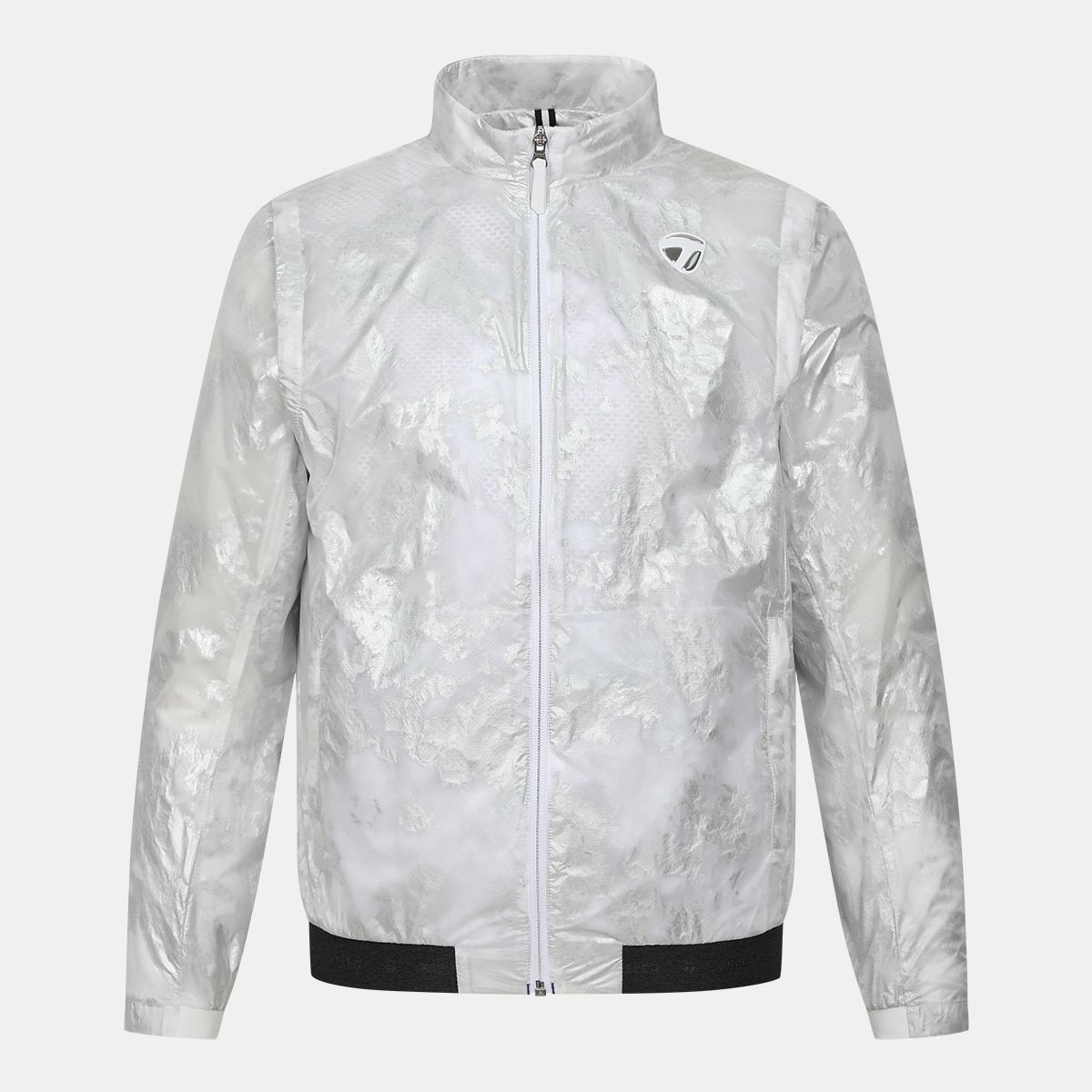 테일러메이드 어패럴(TAYLORMADE APPAREL) 26SS 남성 메탈 프린트 바람막이 점퍼 T8031J61201-100