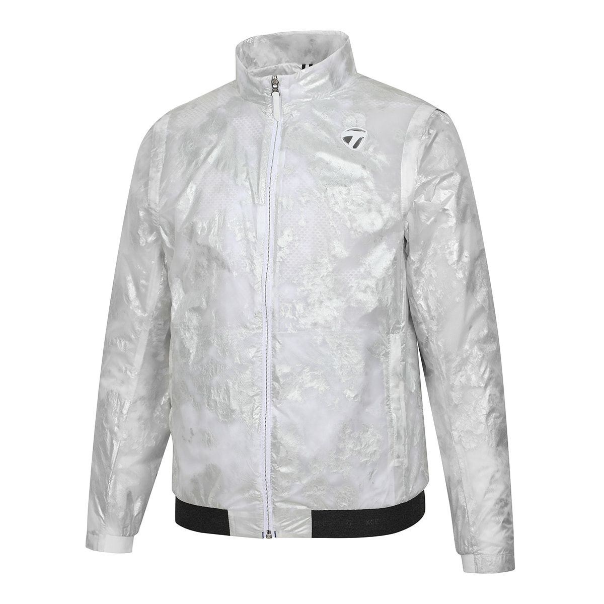 테일러메이드 어패럴(TAYLORMADE APPAREL) 26SS 남성 메탈 프린트 바람막이 점퍼 T8031J61201-100