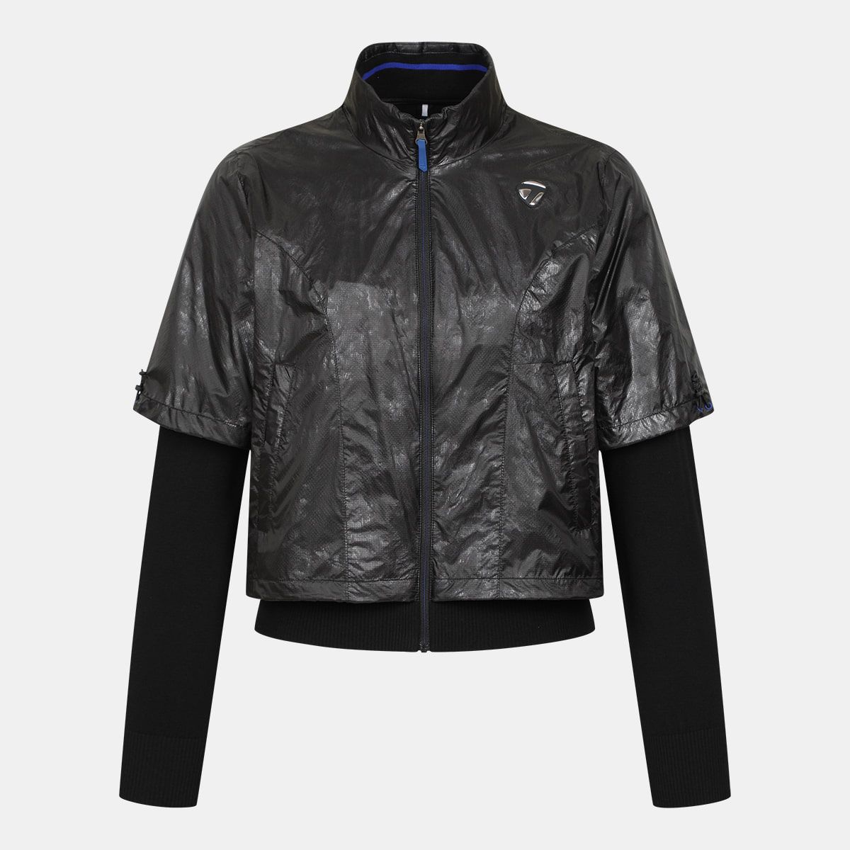 테일러메이드 어패럴(TAYLORMADE APPAREL) 26SS 여성 우븐 하이브리드 집업 니트 가디건 T8031S65121-199