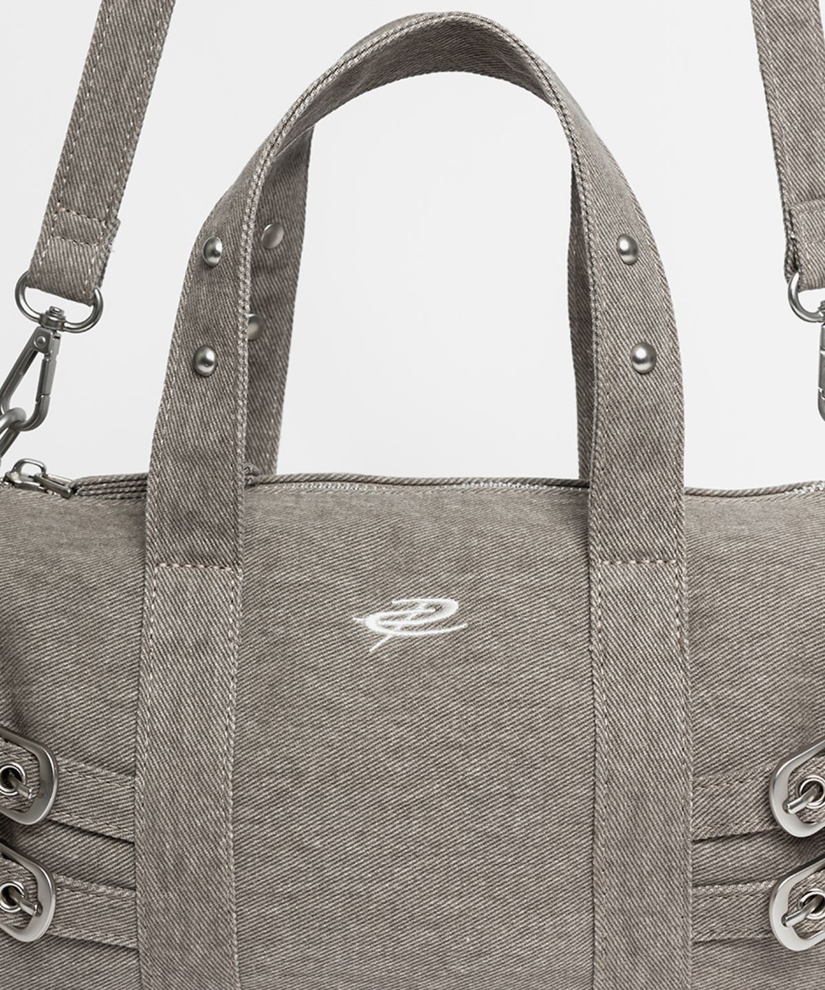 레이몬트(RAIMENT) Canvas Drum Bag_Beige Grey