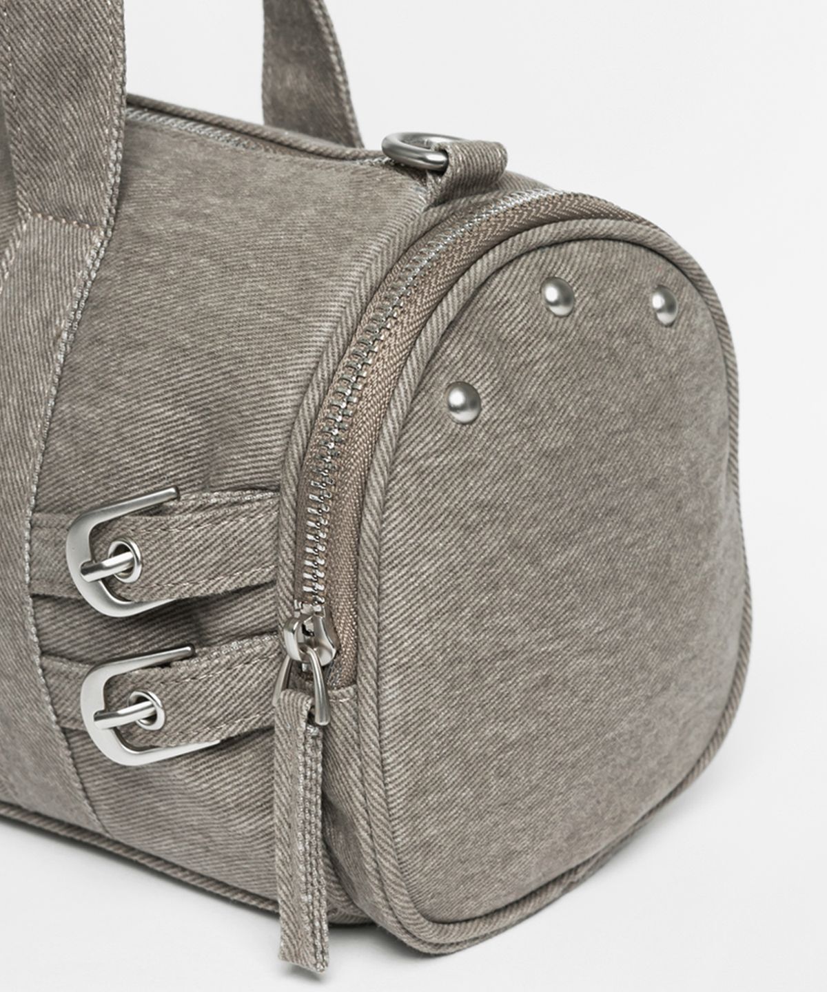 레이몬트(RAIMENT) Canvas Drum Bag_Beige Grey