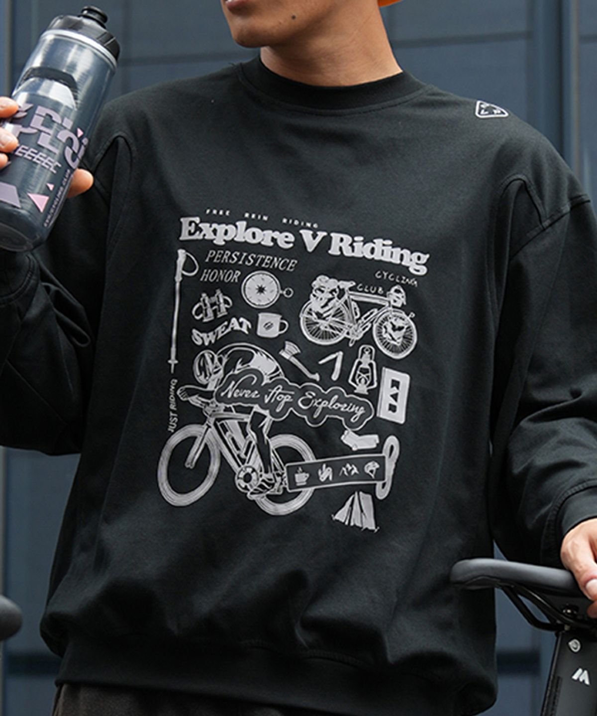 이브이알(EVR) CITY 4포켓 사이클링 맨투맨 KX5001 (남녀공용)
