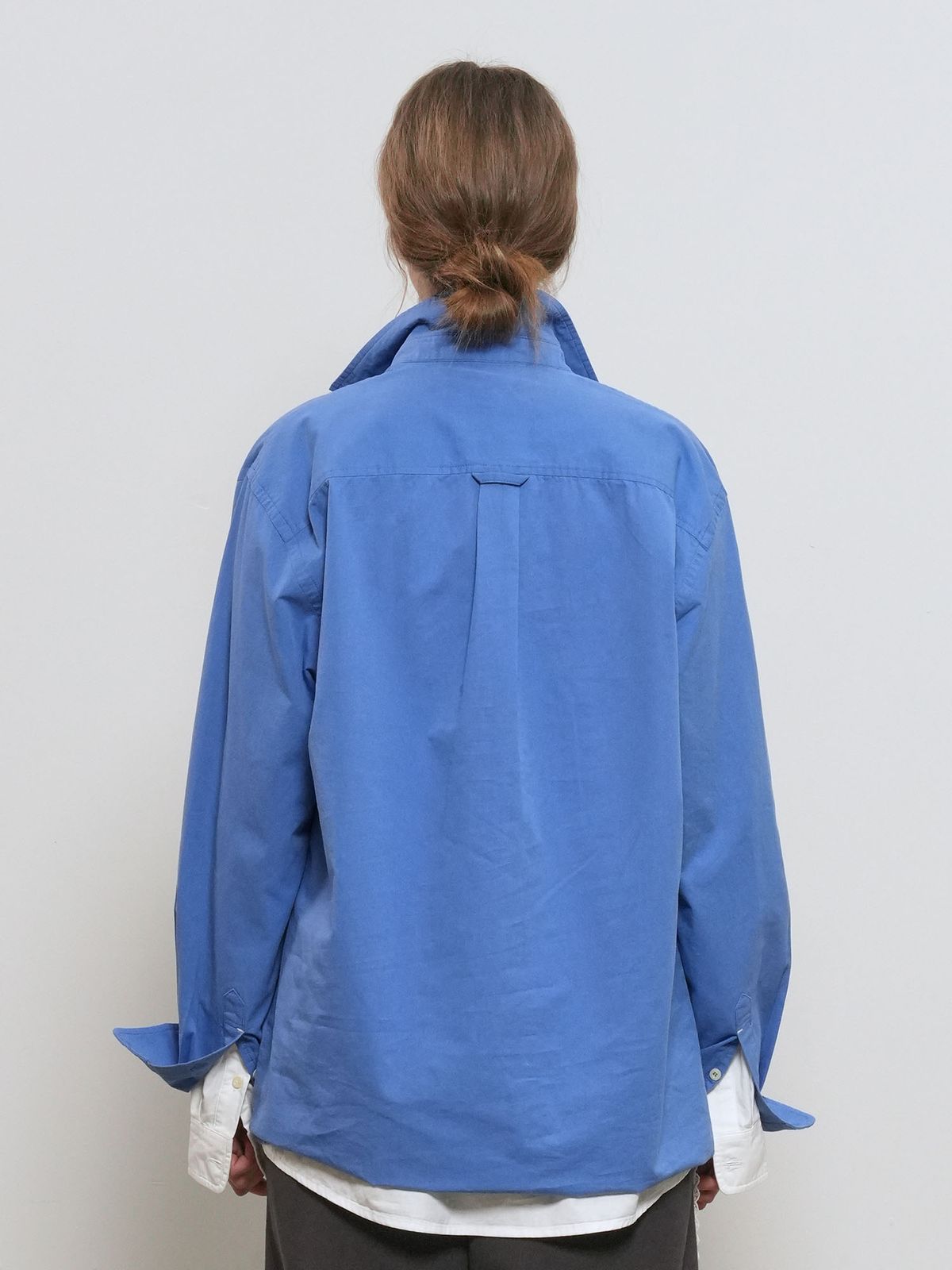 제너럴아이디어(GENERALIDEA) UNISEX 워시드 더블 포켓 셔츠 [BLUE] / GF1USH002