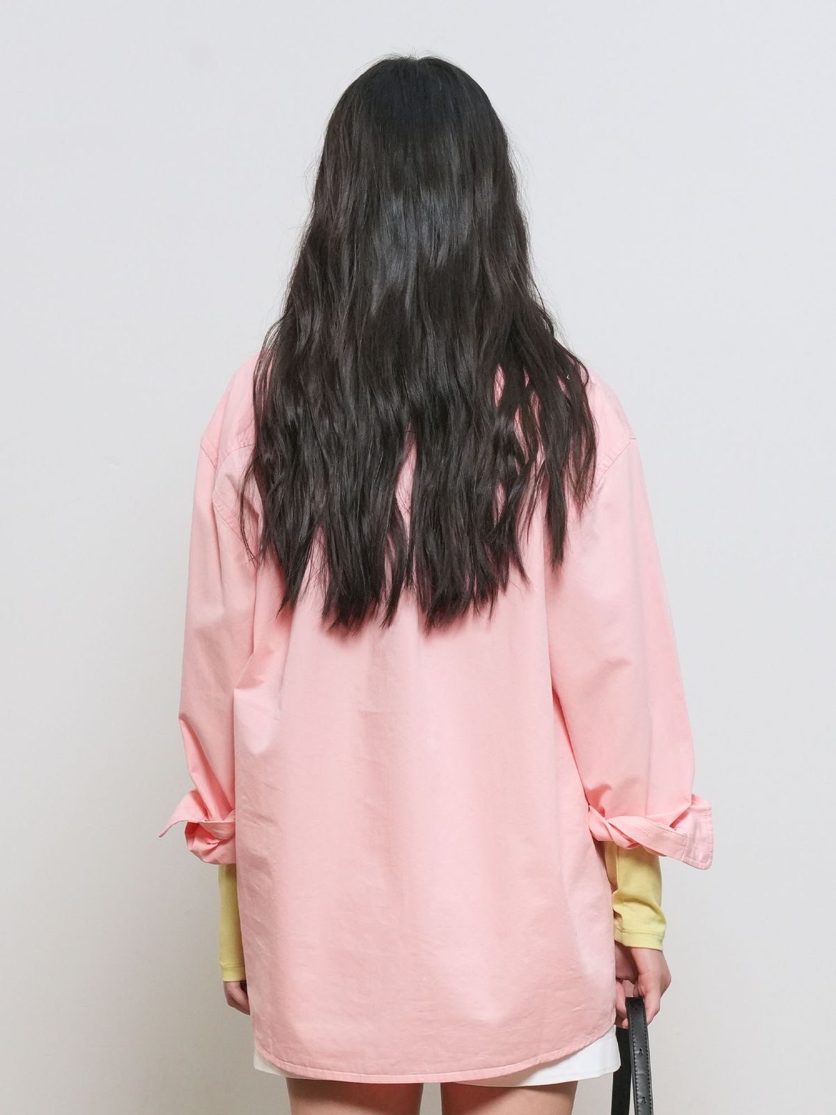 제너럴아이디어(GENERALIDEA) UNISEX 워시드 더블 포켓 셔츠 [PINK] / GF1USH002