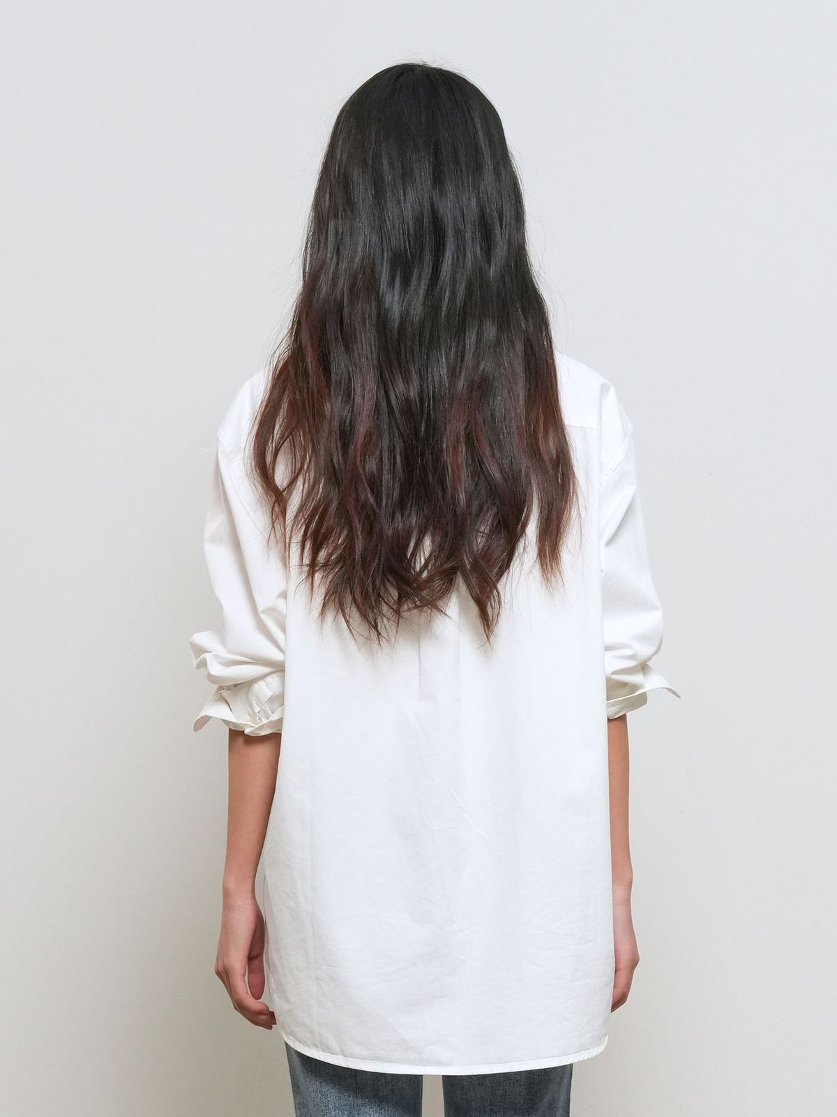 제너럴아이디어(GENERALIDEA) UNISEX 워시드 더블 포켓 셔츠 [WHITE] / GF1USH002