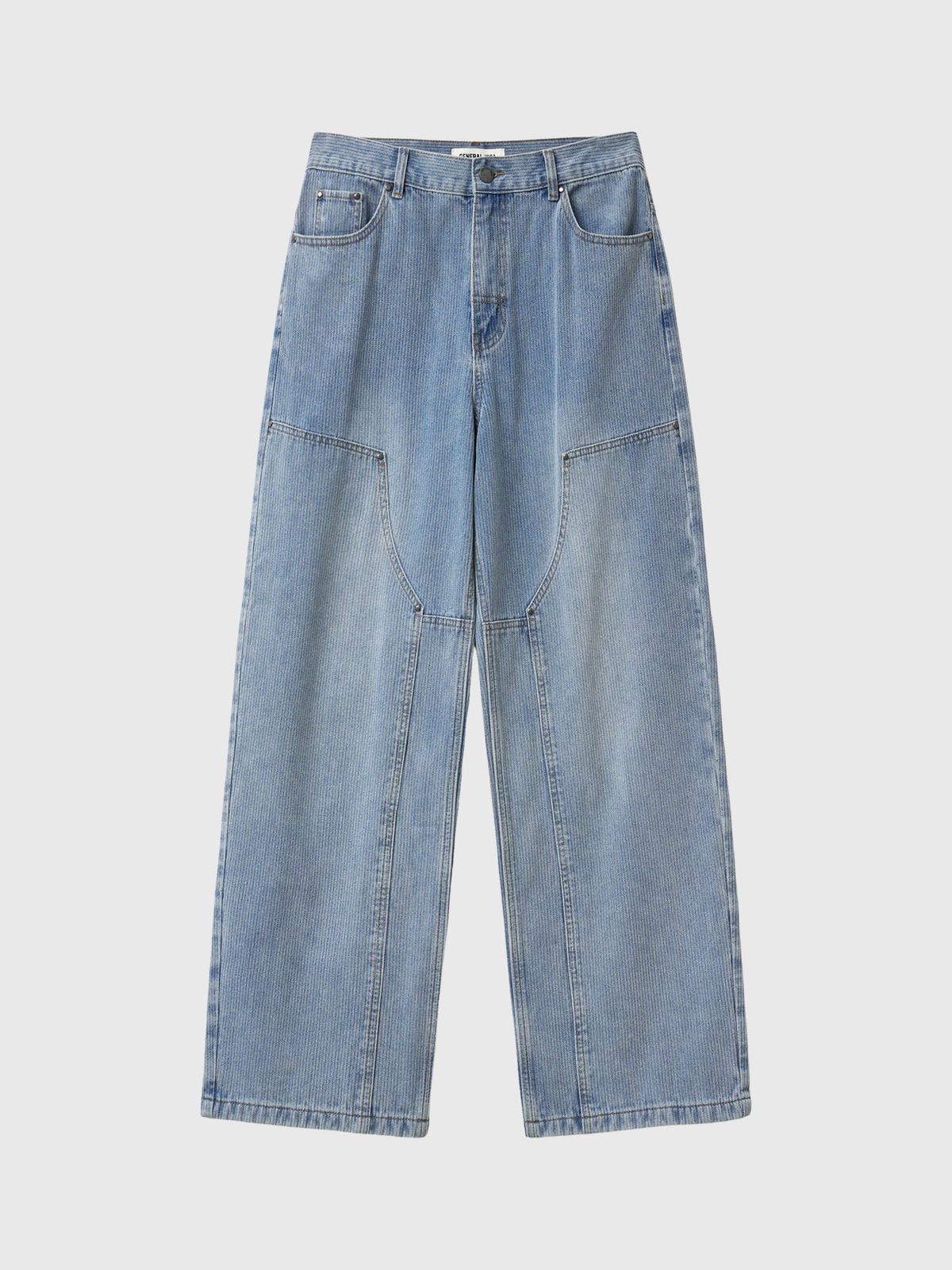 제너럴아이디어(GENERALIDEA) MAN 더블니 디테일 데님 팬츠 [LIGHT BLUE] / GF1MPT004