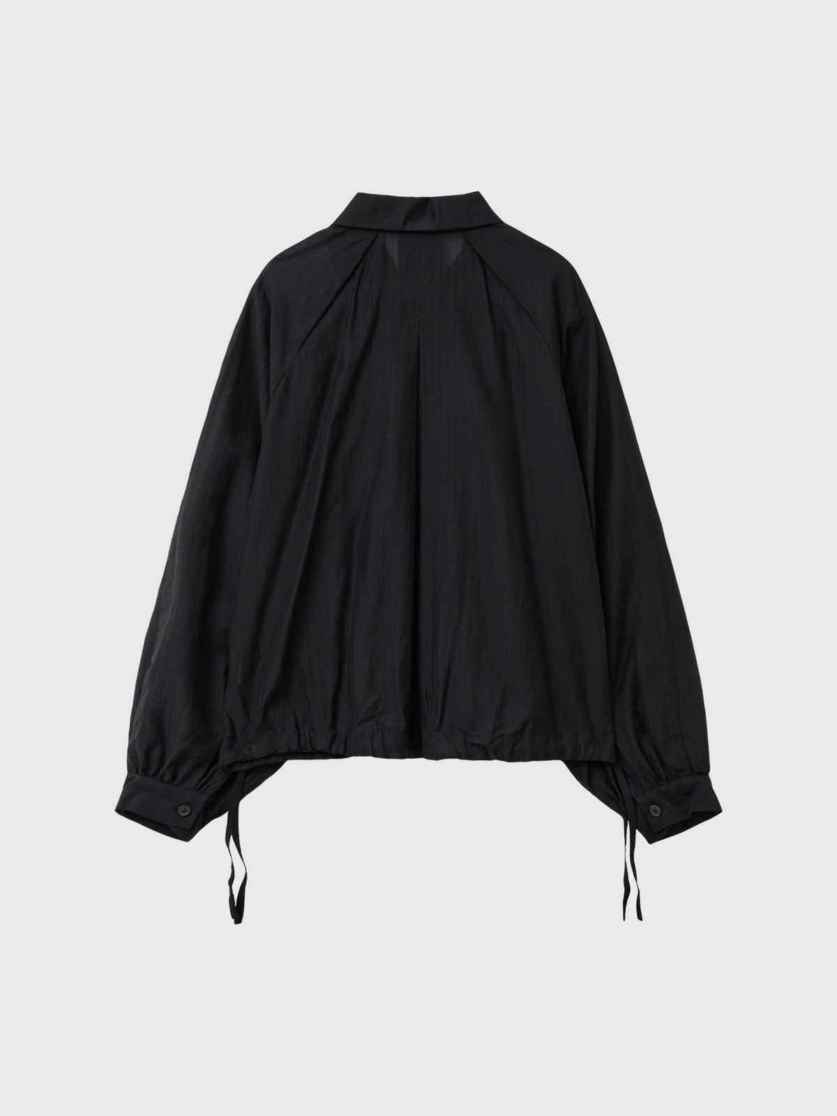 제너럴아이디어(GENERALIDEA) 썸머 시어 볼륨 블루종 셔츠 [BLACK] / GF1LSH510