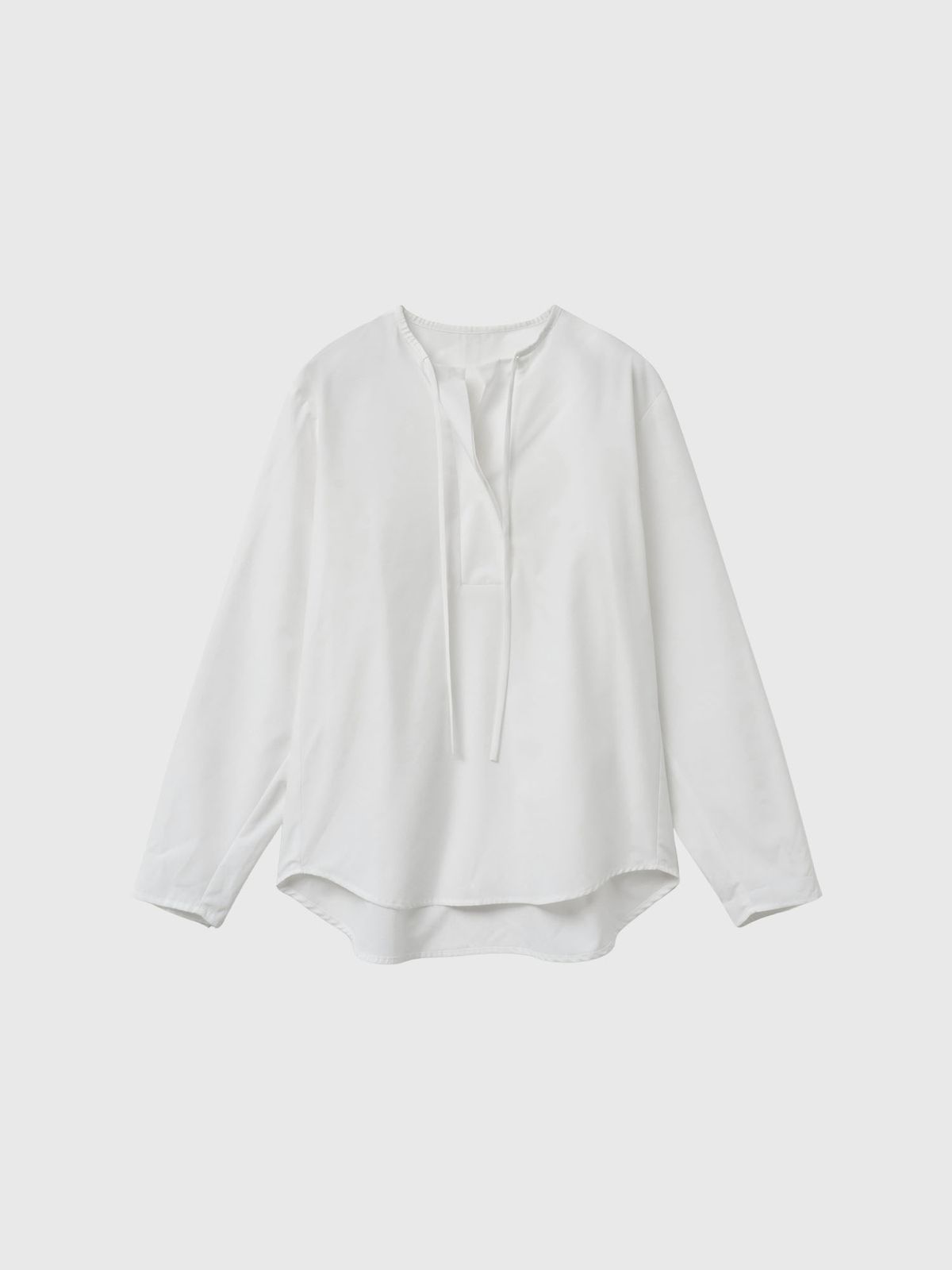 제너럴아이디어(GENERALIDEA) 슬릿 넥 케이프 블라우스 [WHITE] / GF1LBL509