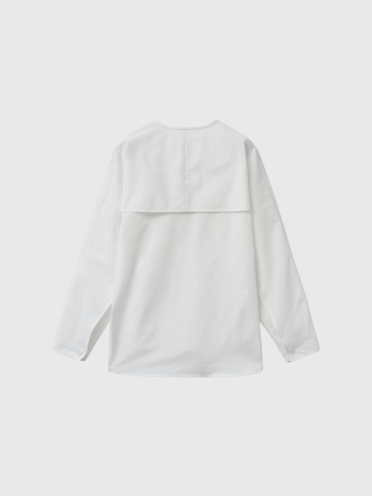 제너럴아이디어(GENERALIDEA) 슬릿 넥 케이프 블라우스 [WHITE] / GF1LBL509