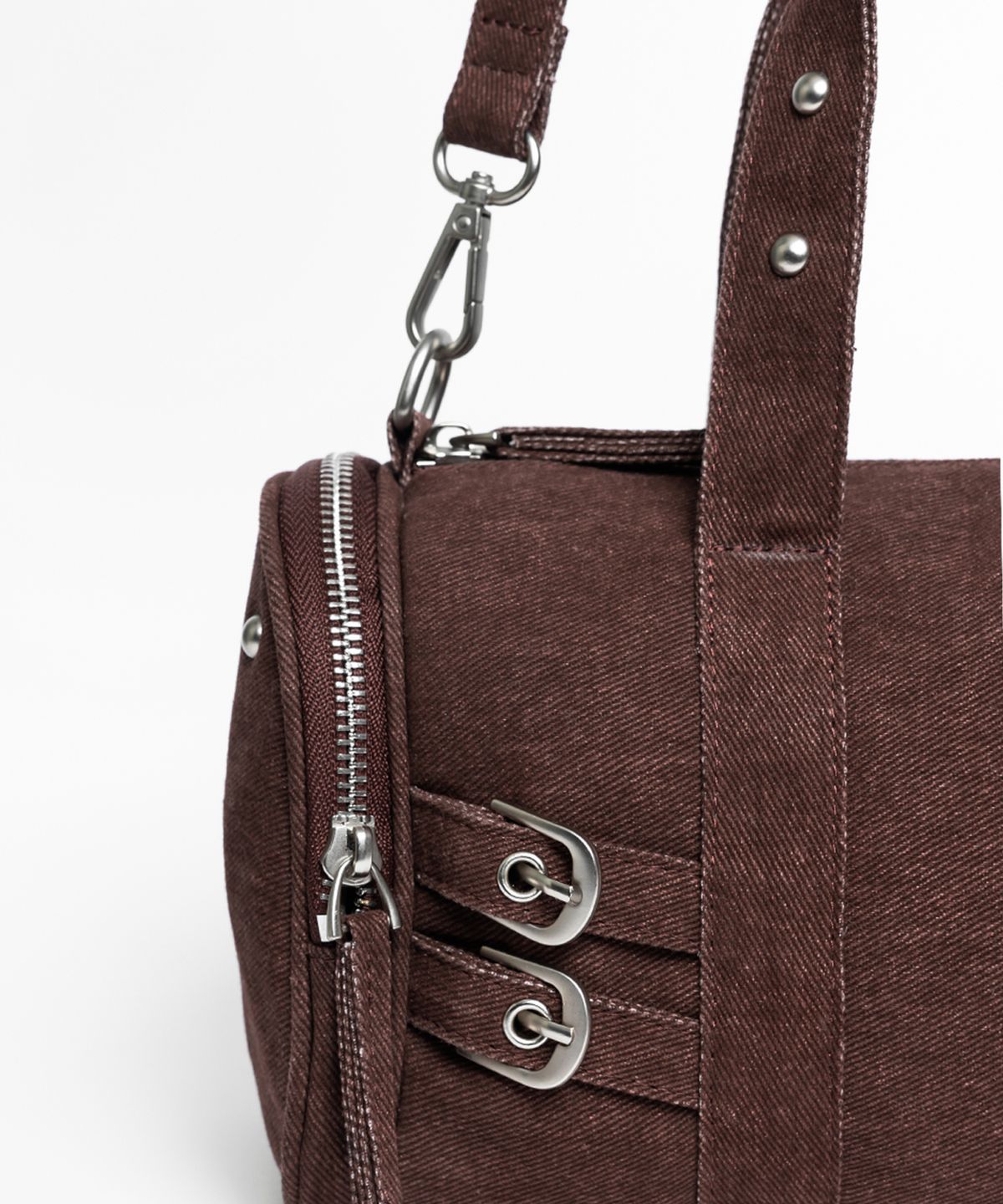 레이몬트(RAIMENT) Canvas Drum Bag_Red Brown
