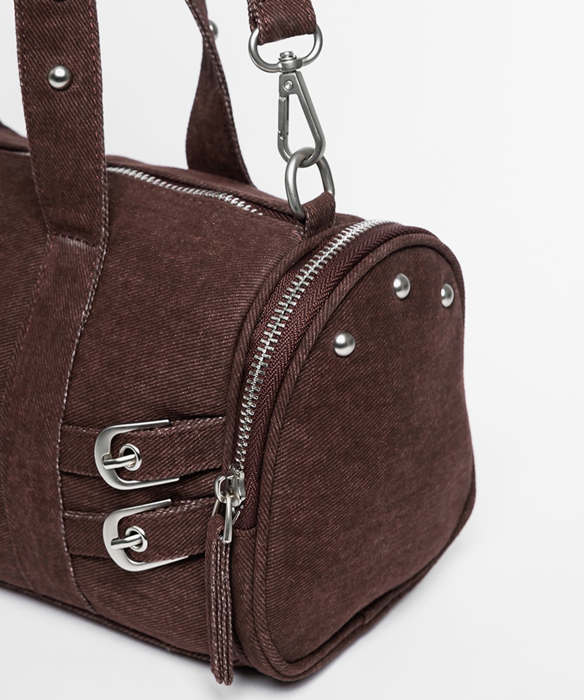 레이몬트(RAIMENT) Canvas Drum Bag_Red Brown