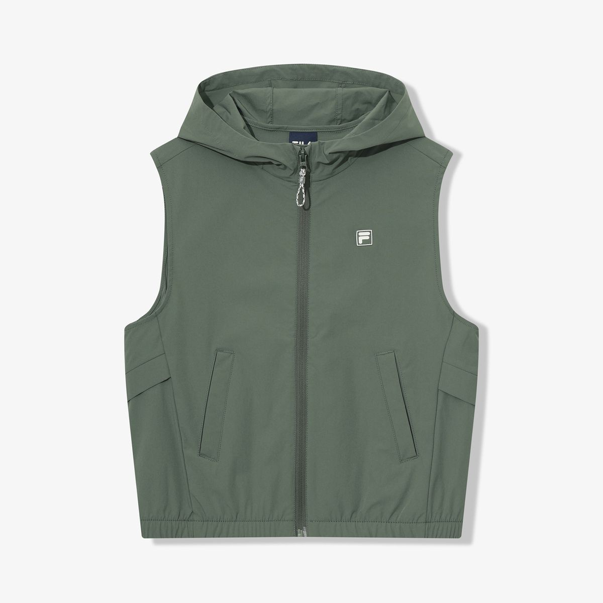 휠라 키즈(FILA KIDS) 간절기 우븐 후드 조끼