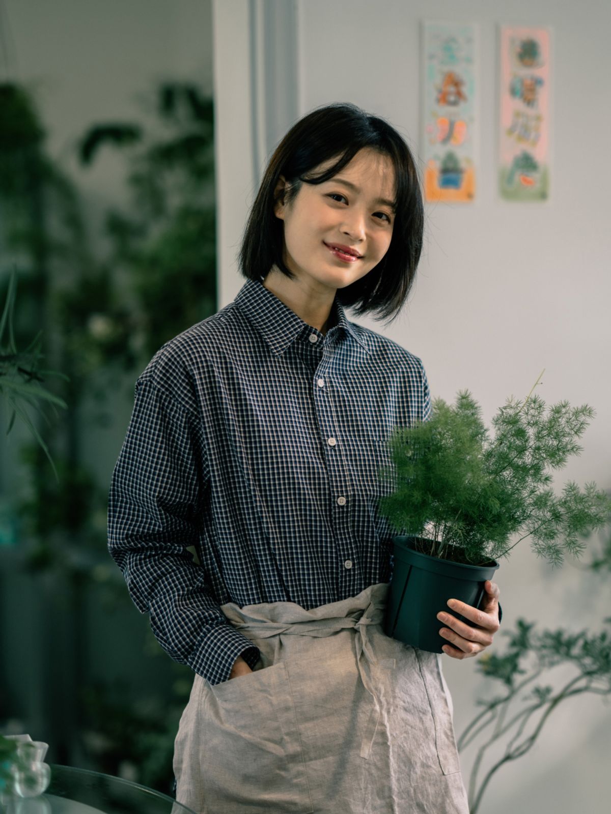 해브해드(HAVEHAD) 데일리 클래식 체크 셔츠 (체크 네이비)