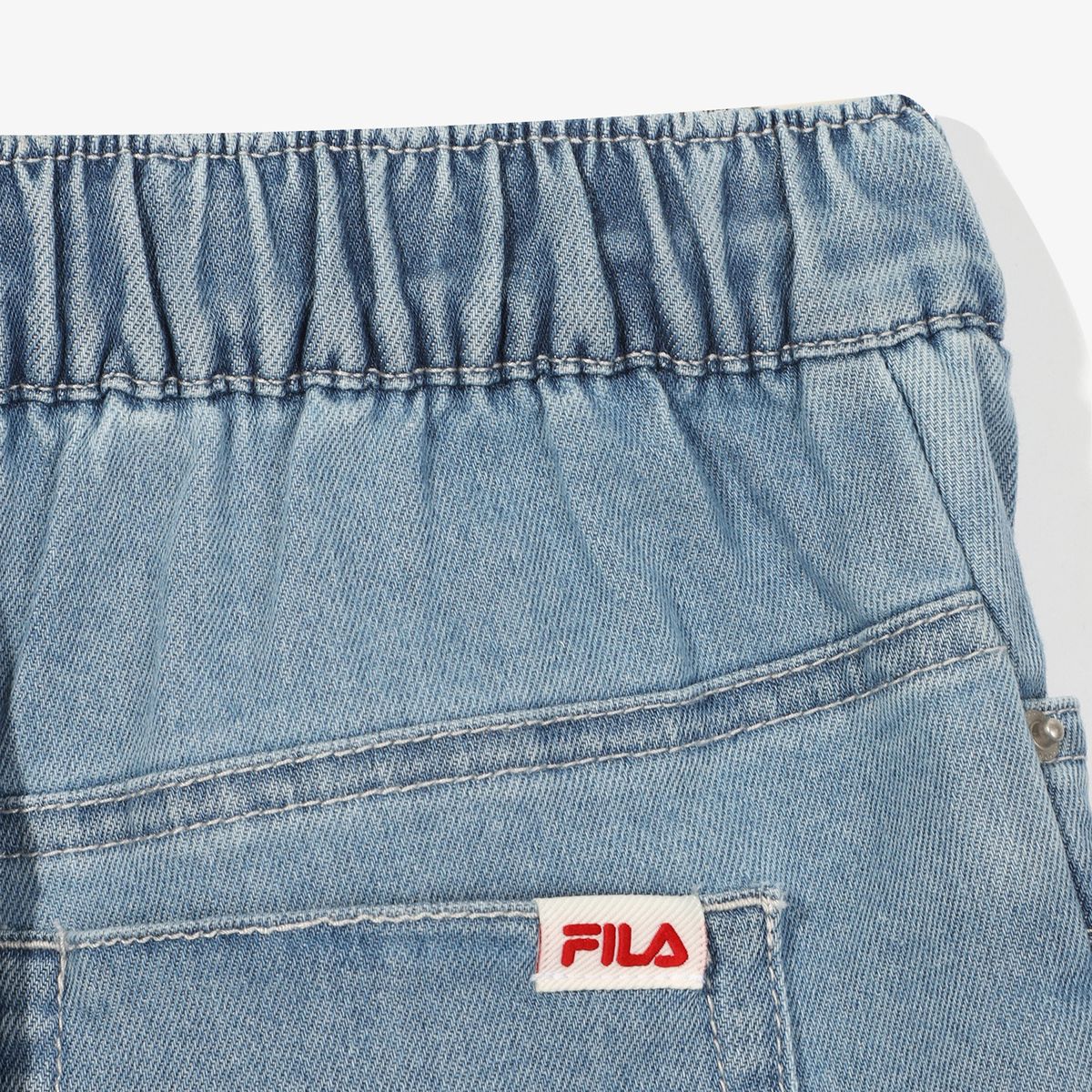 휠라 키즈(FILA KIDS) 큐롯 데님 팬츠
