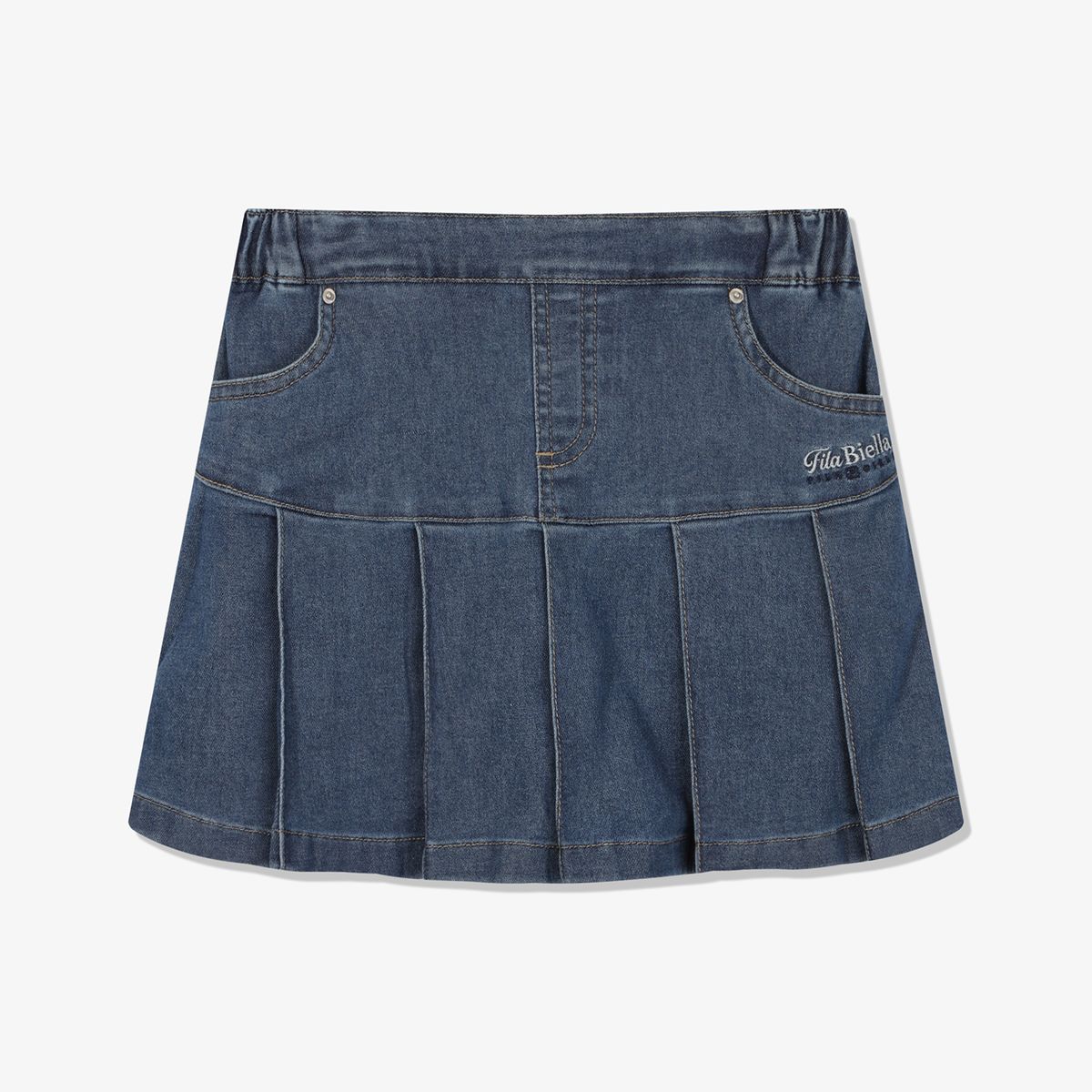 휠라 키즈(FILA KIDS) 큐롯 데님 팬츠