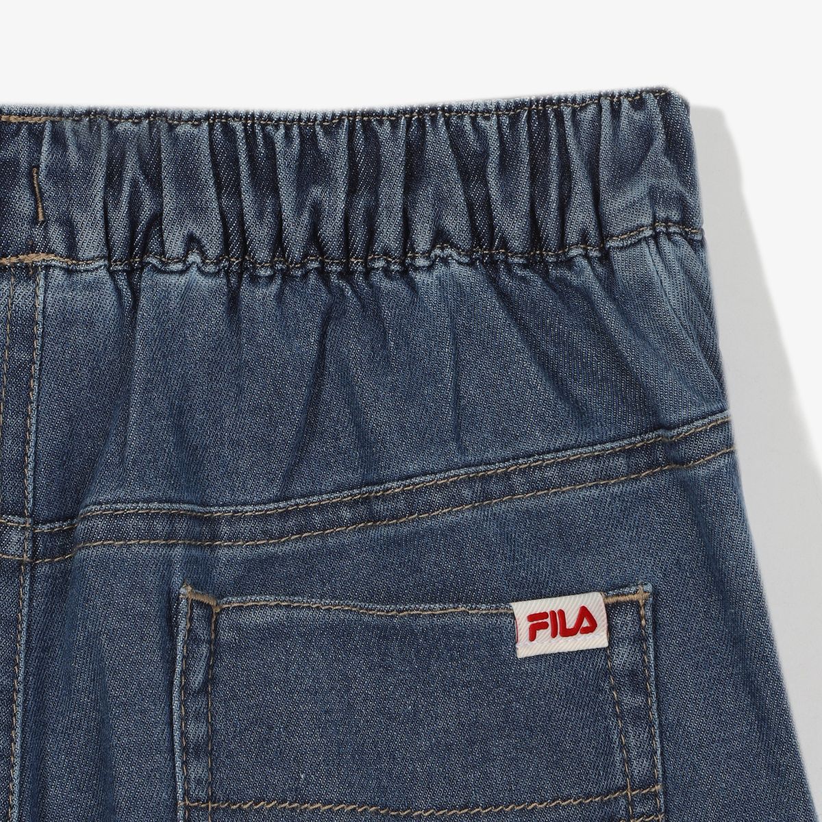 휠라 키즈(FILA KIDS) 큐롯 데님 팬츠