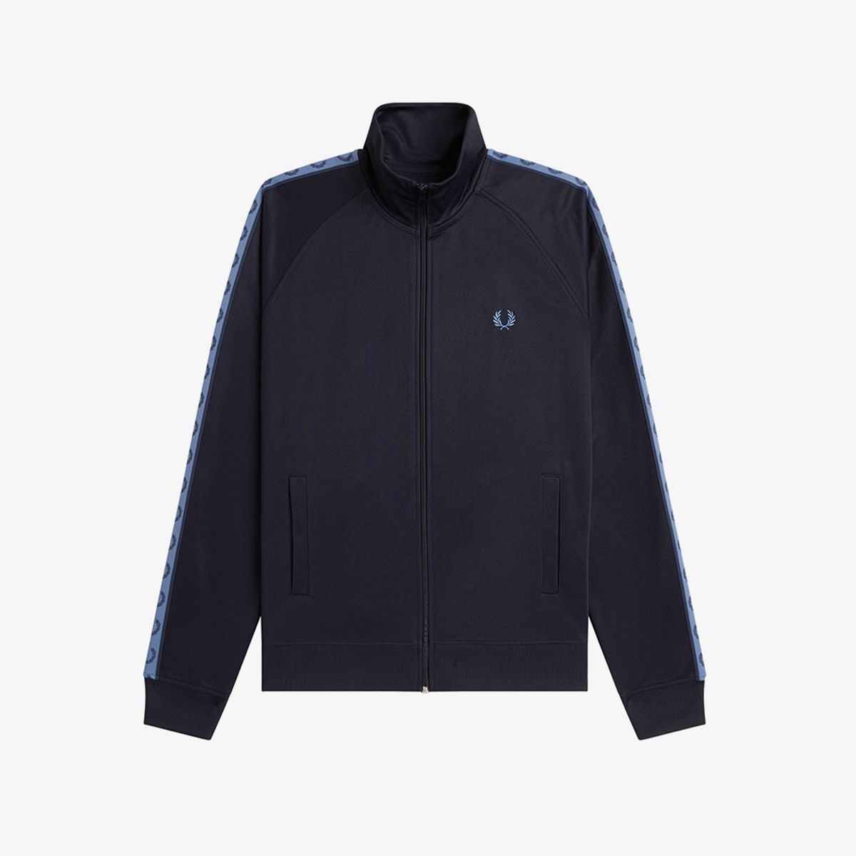 프레드페리(FRED PERRY) [Sport] 컨트라스트 테잎 트랙 재킷 - 네이비/에이스블루/테니스블루 AFPM2615557-93A