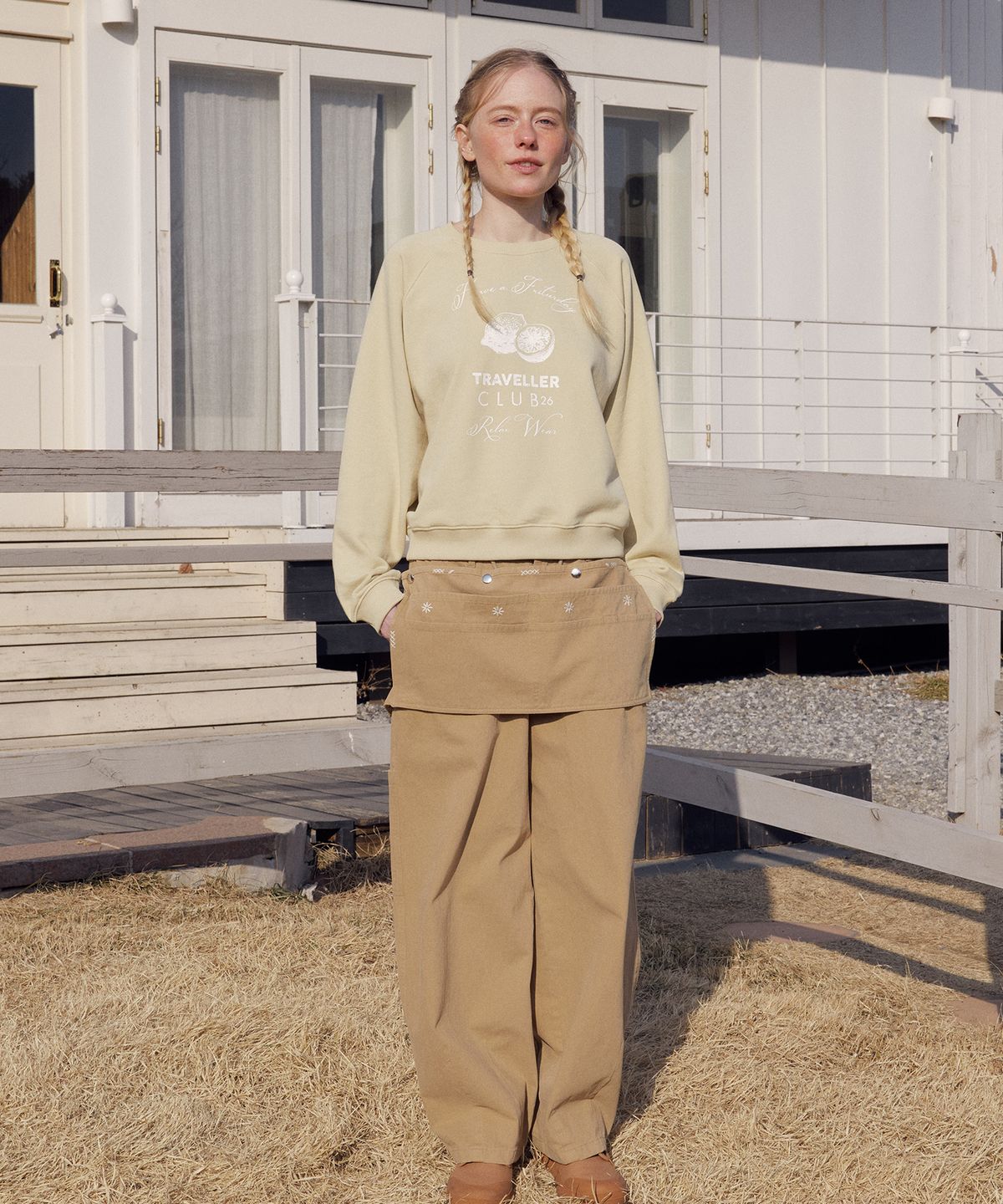 프리터(FRITUR) Garden Apron Pants Beige_F261PT04
