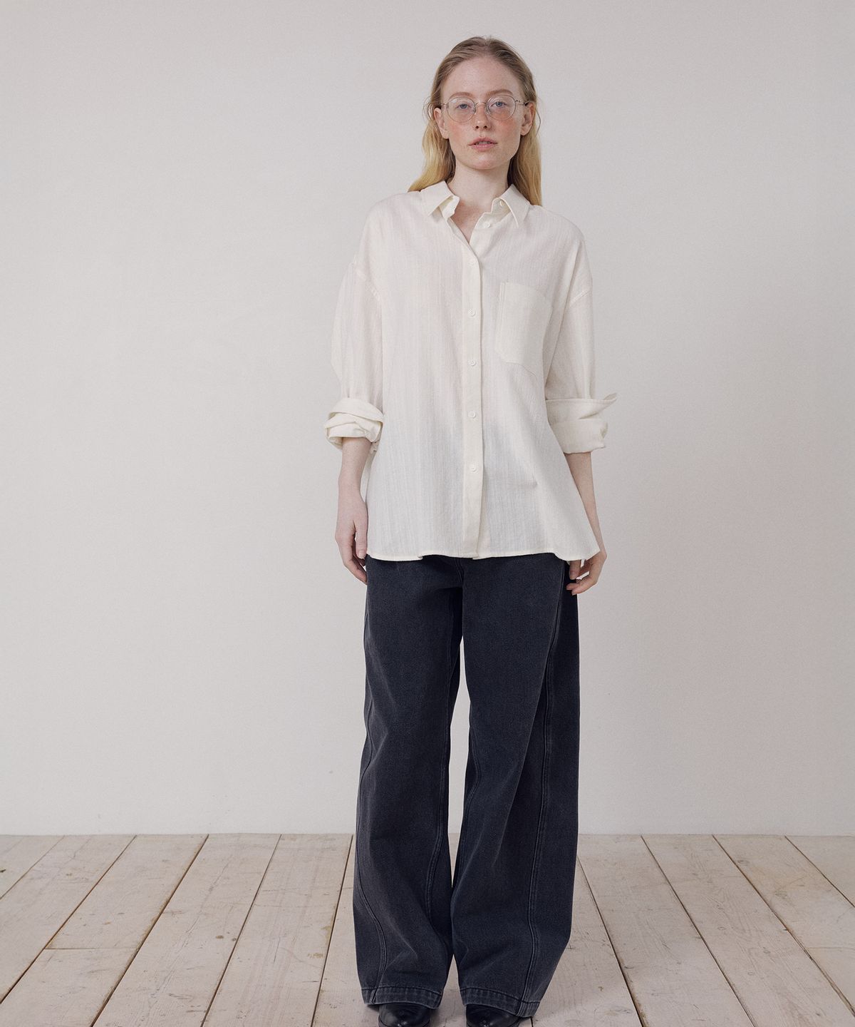 프리터(FRITUR) Overfit Shirt Ivory_F261SH05