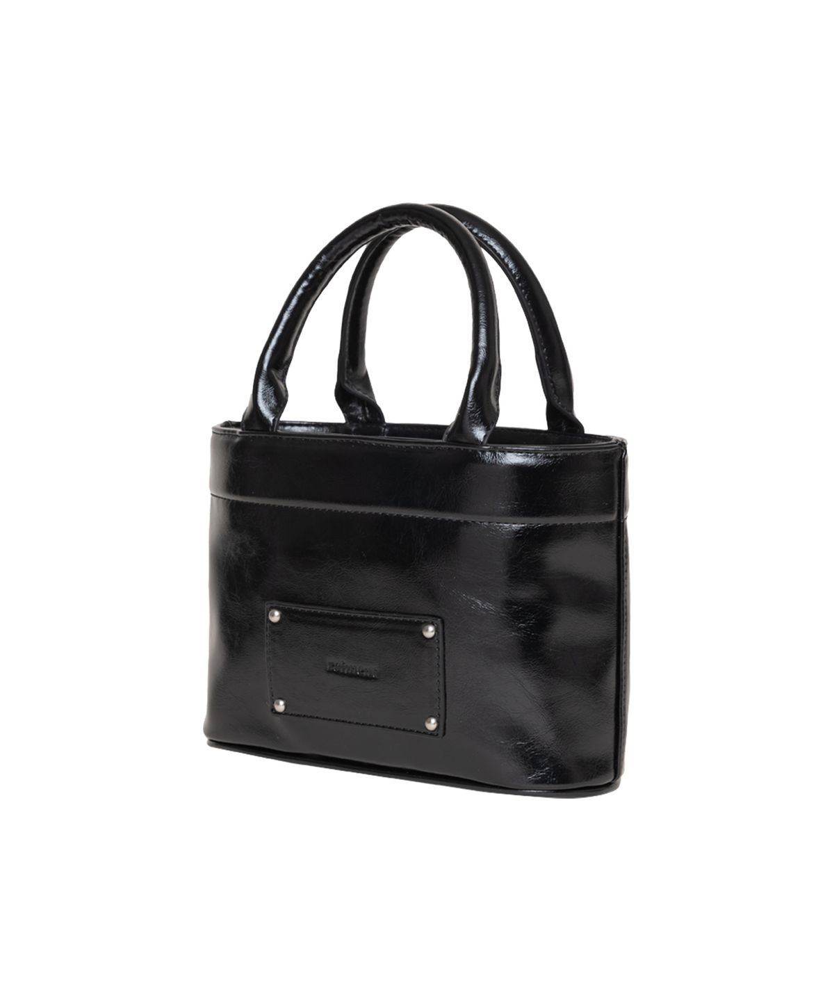 레이몬트(RAIMENT) Stud Patch Macaroon Bag_Black