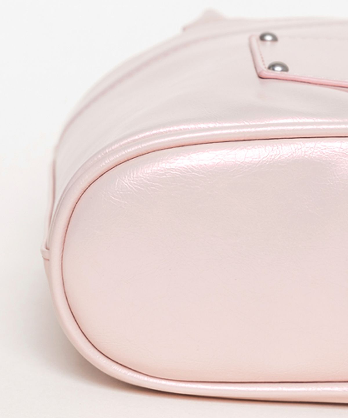 레이몬트(RAIMENT) Stud Patch Macaroon Bag_Shining Pink