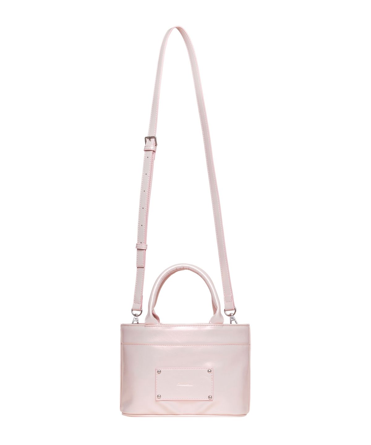 레이몬트(RAIMENT) Stud Patch Macaroon Bag_Shining Pink