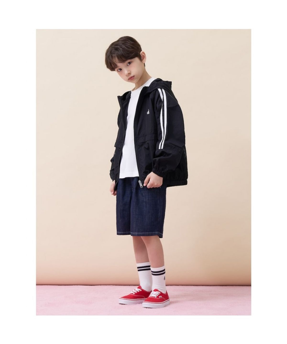 빈폴 키즈(BEANPOLE KIDS) 경량 메시 포인트 점퍼  블랙 (BI6239U905)