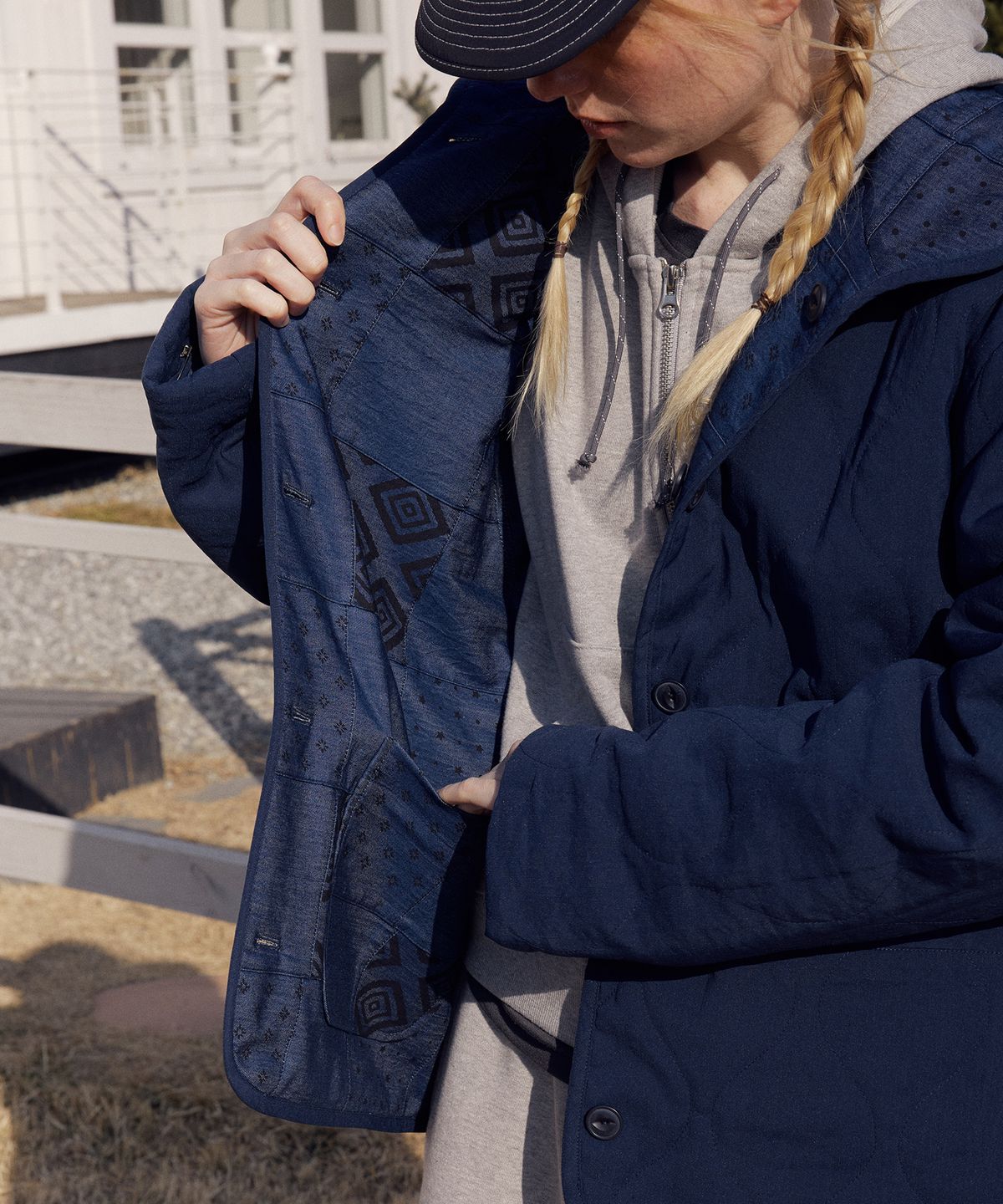 프리터(FRITUR) Patchwork Reversible Jacket Navy_F261JK06