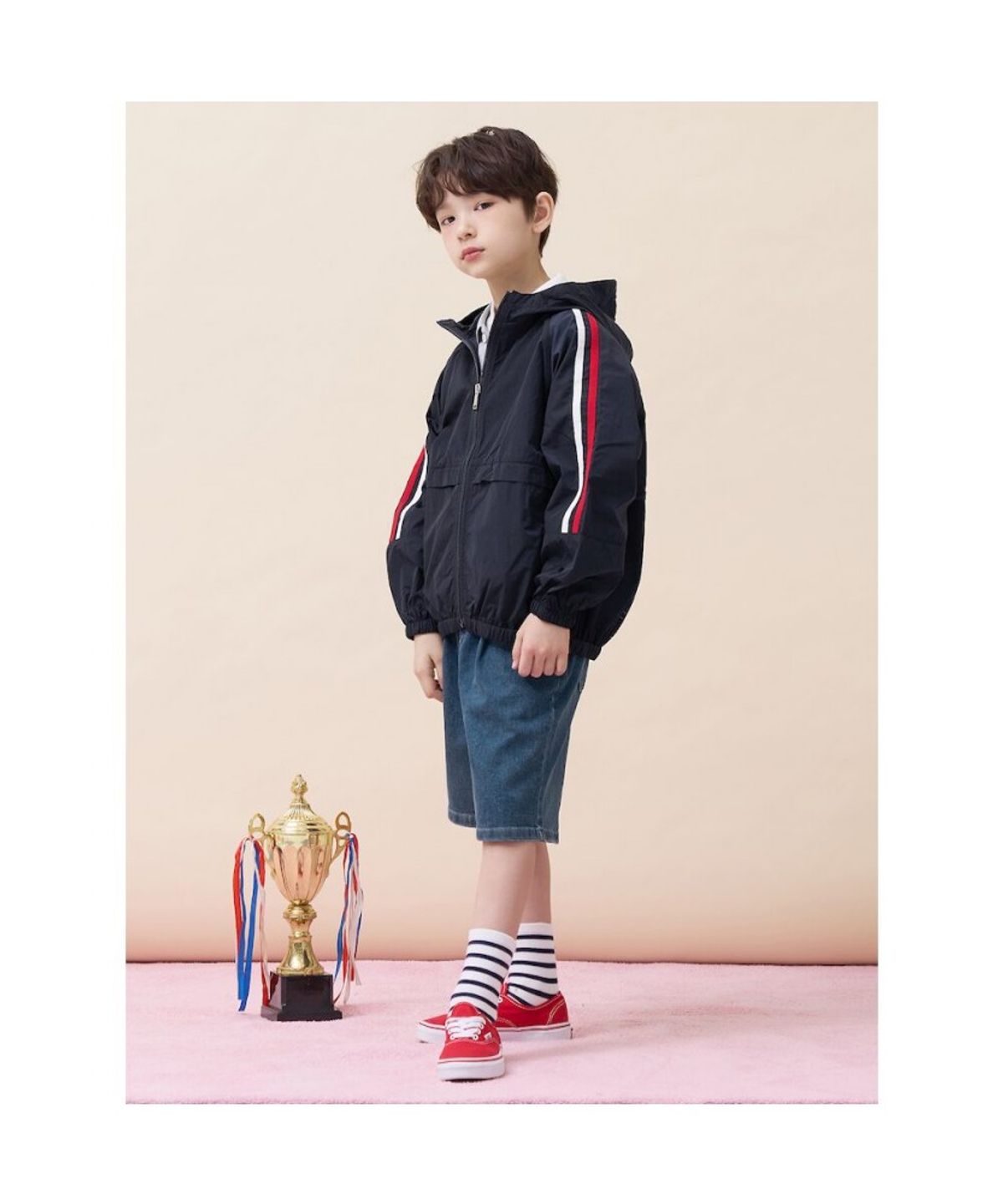 빈폴 키즈(BEANPOLE KIDS) 경량 메시 포인트 점퍼  네이비 (BI6239U90R)