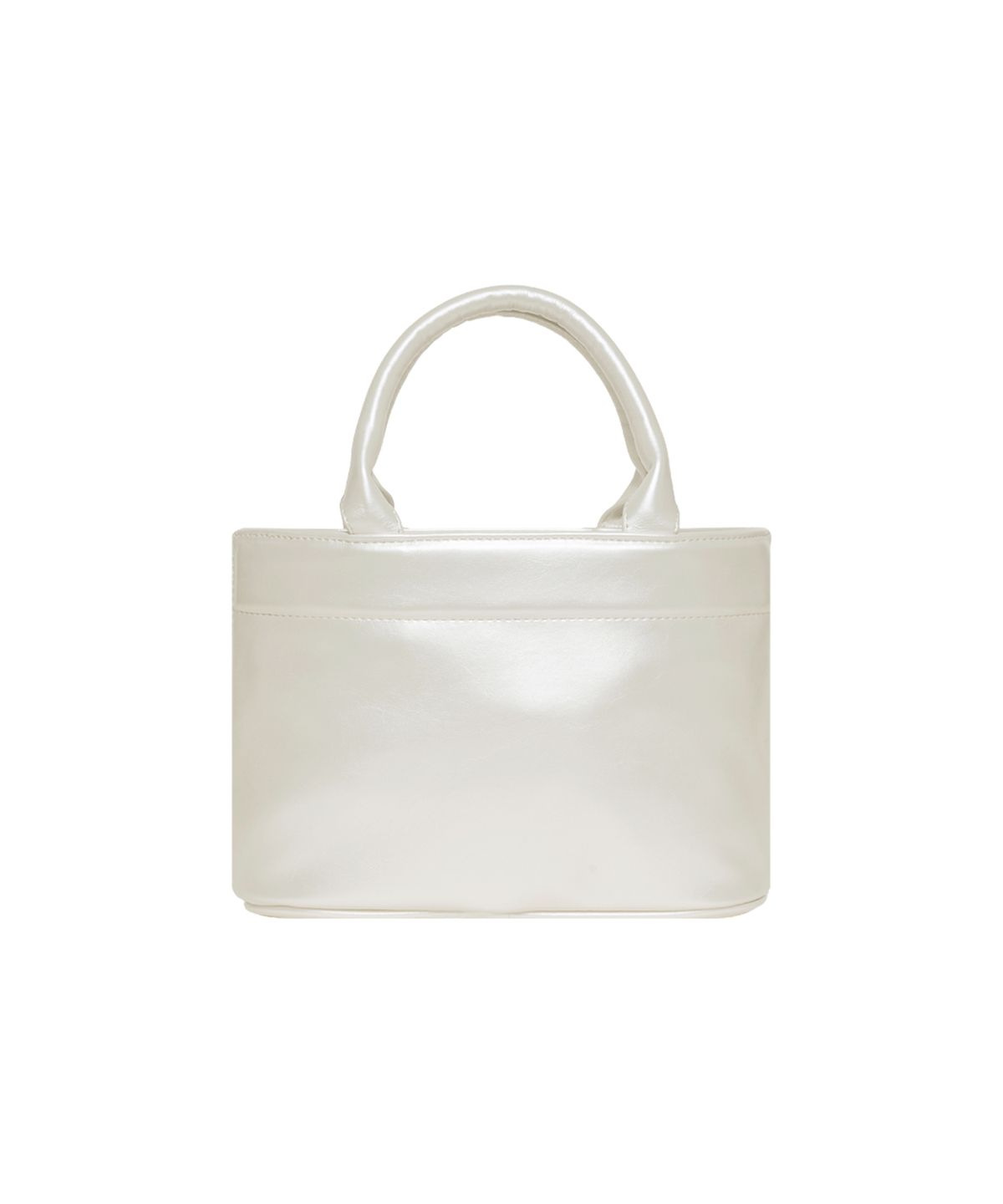 레이몬트(RAIMENT) Stud Patch Macaroon Bag_Shining White