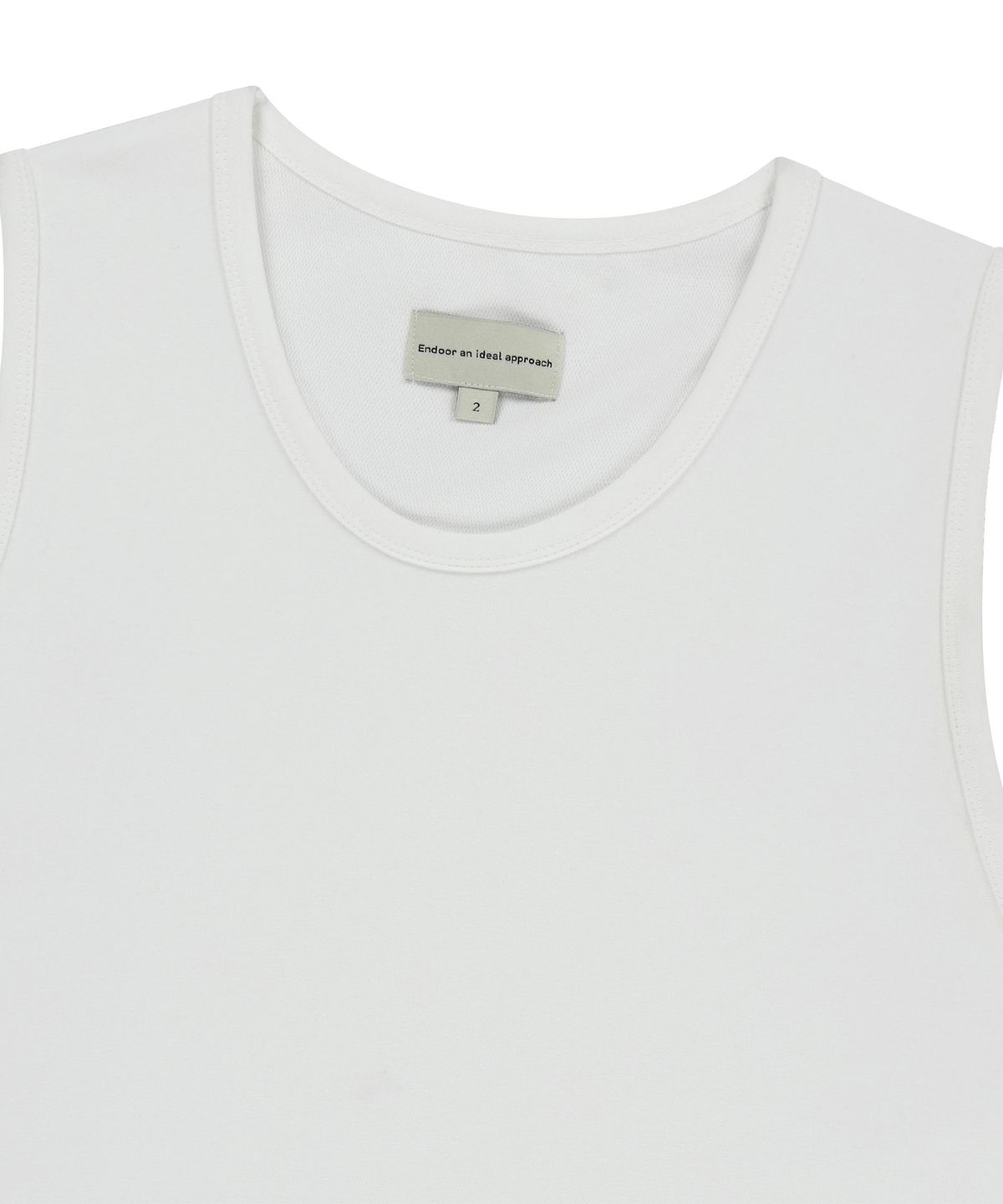 엔도어(ENDOOR) Struct line punching sleeveless (white)