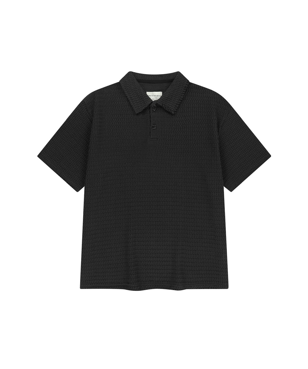 엔도어(ENDOOR) Edge Crochet 1/2 Polo Shirt (dark gray)