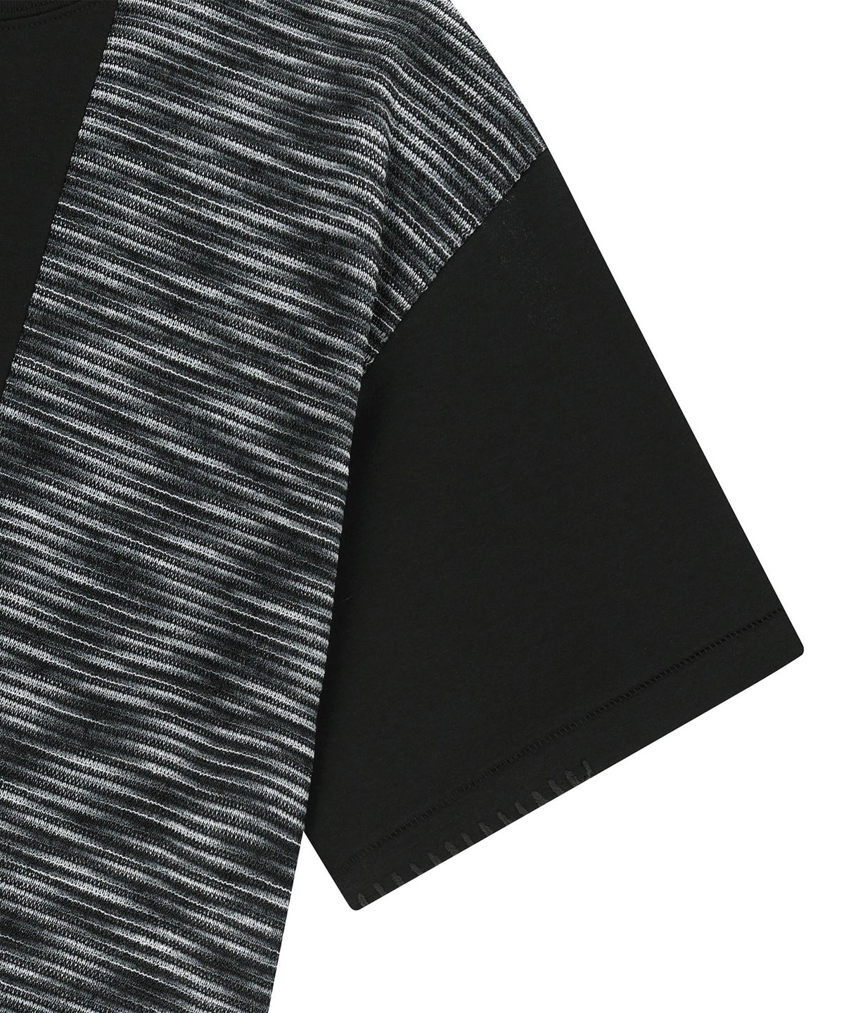 엔도어(ENDOOR) Functional Knit Panel 1/2 T-Shirt (black)