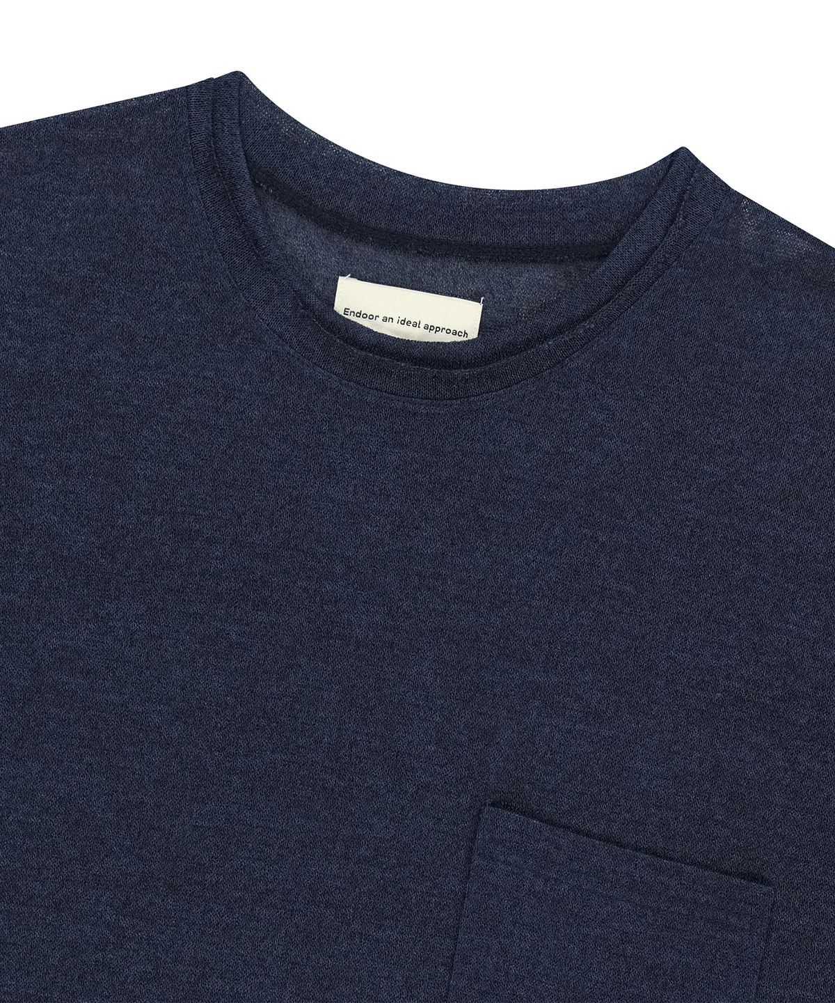 엔도어(ENDOOR) Double Neck Knit Long Sleeve (navy)