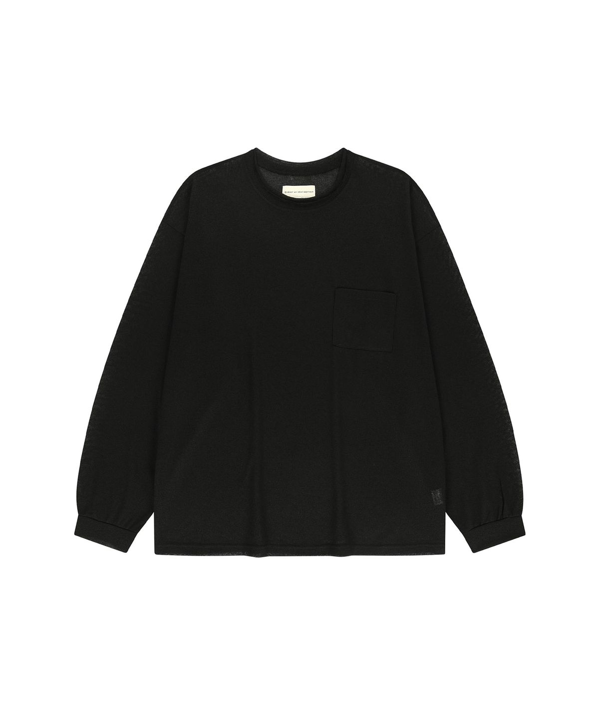 엔도어(ENDOOR) Double Neck Knit Long Sleeve (black)