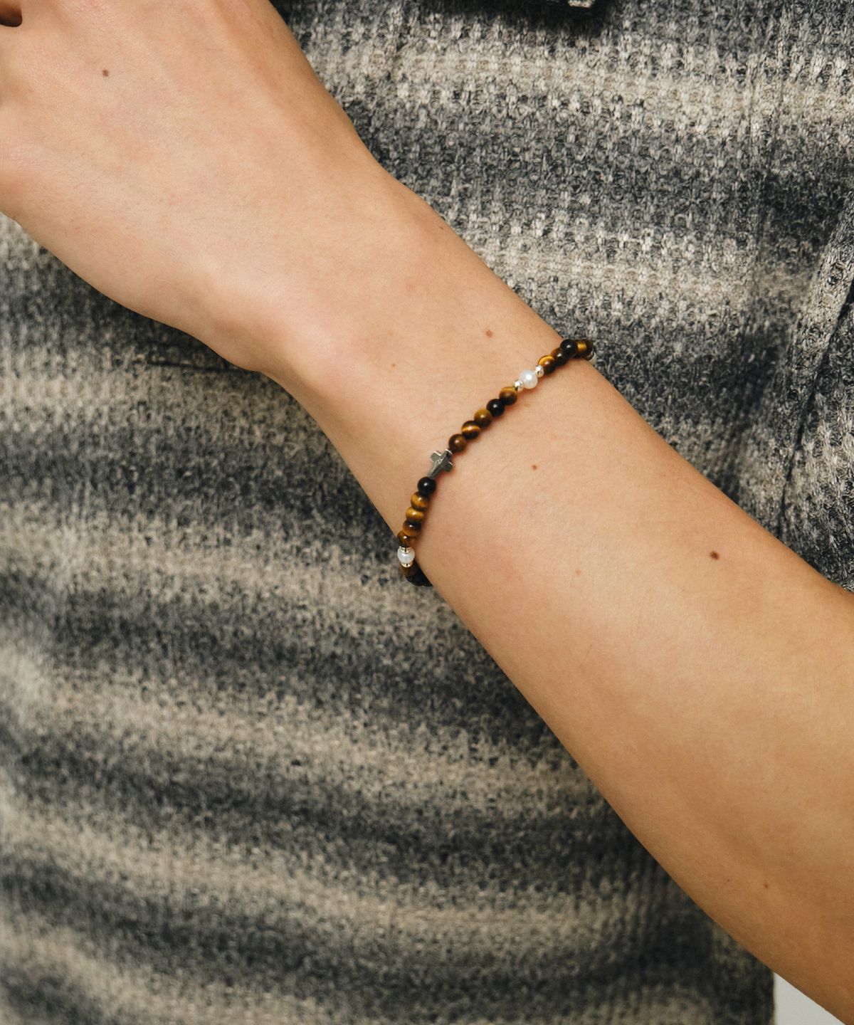엔도어(ENDOOR) Tiger Eye Pearl Beads Bracelet (Tiger Eye)