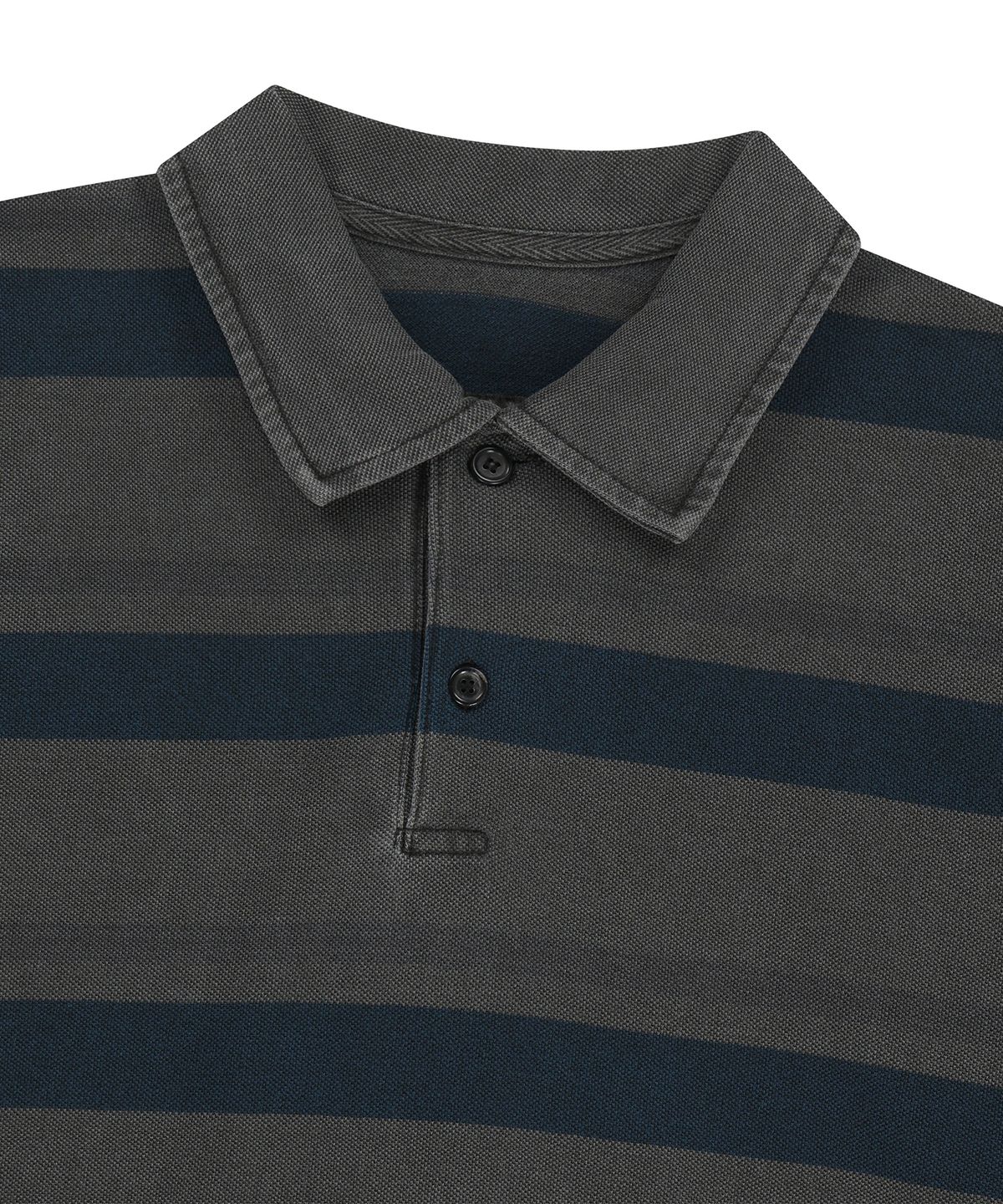 엔도어(ENDOOR) Vintage pk stripe 1/2 polo shirt (vtg blue)