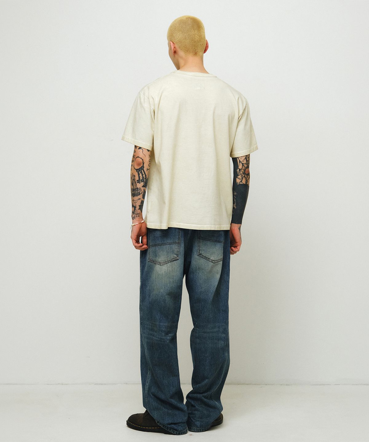 엔도어(ENDOOR) Archive trace 1/2 T-shirt (vtg ecru)