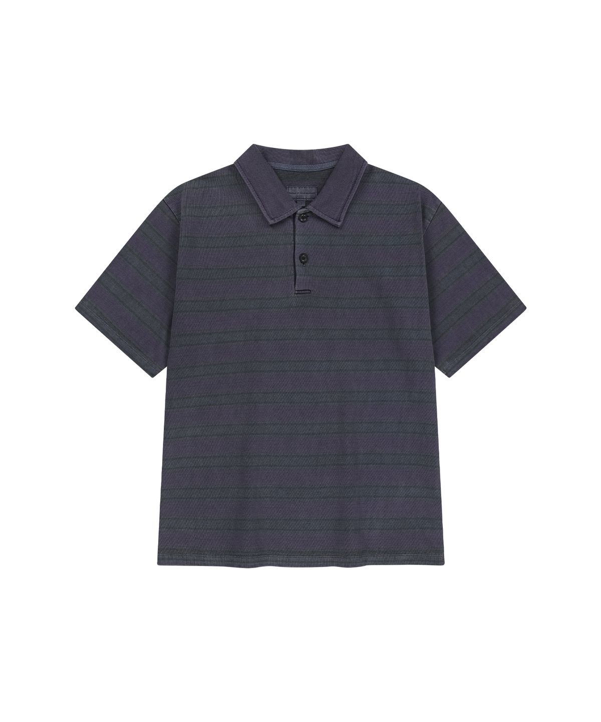 엔도어(ENDOOR) Vtg Dyed Stripe 1/2 Polo Shirt (vtg purple)