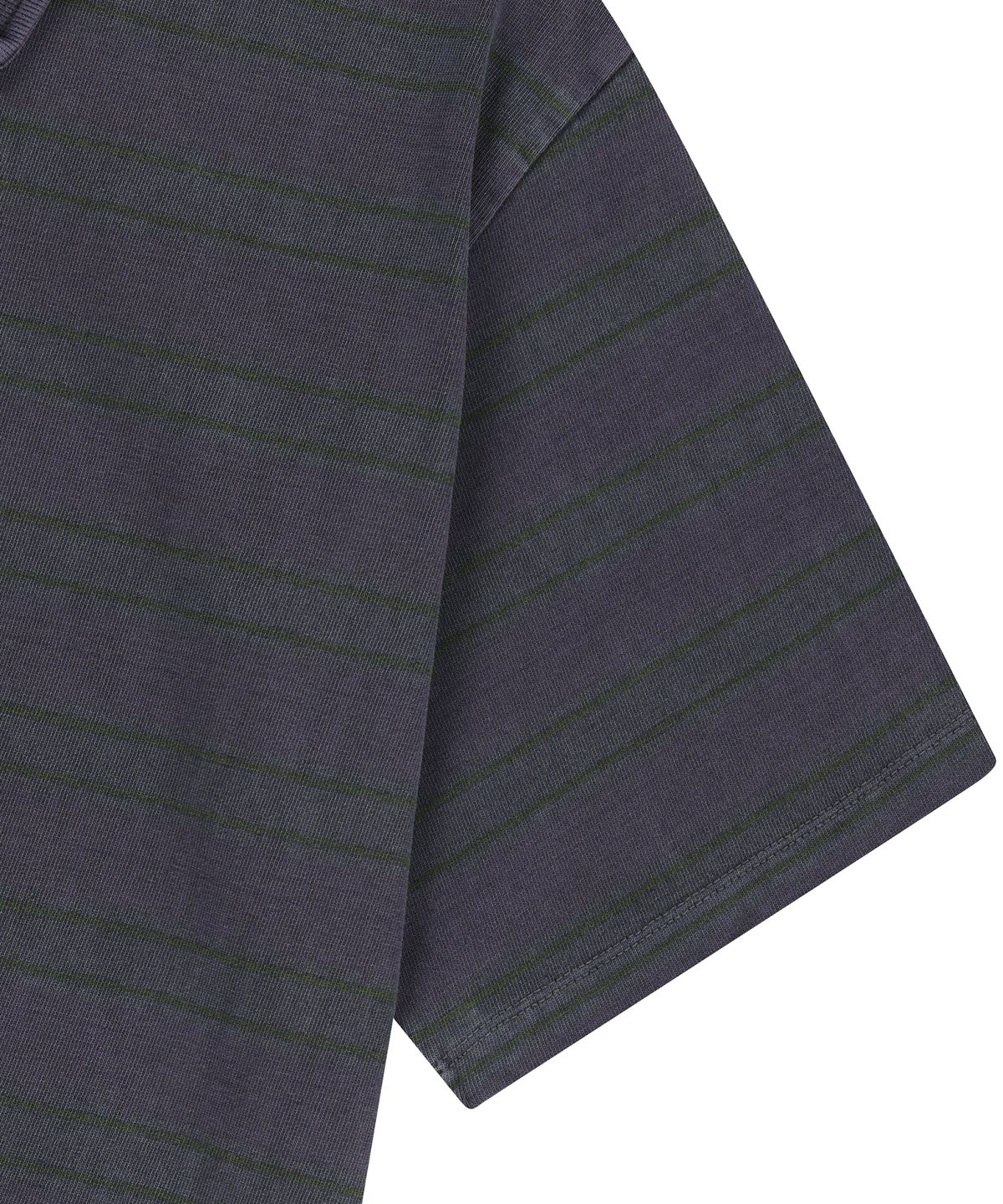 엔도어(ENDOOR) Vtg Dyed Stripe 1/2 Polo Shirt (vtg purple)