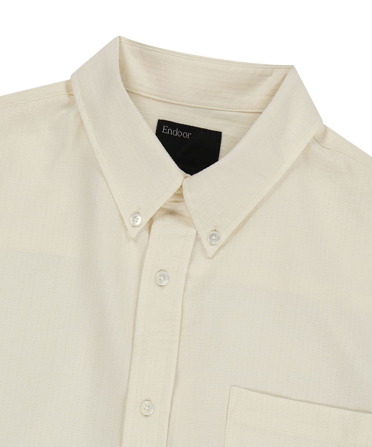 엔도어(ENDOOR) Muted stripe shirt (ecru)