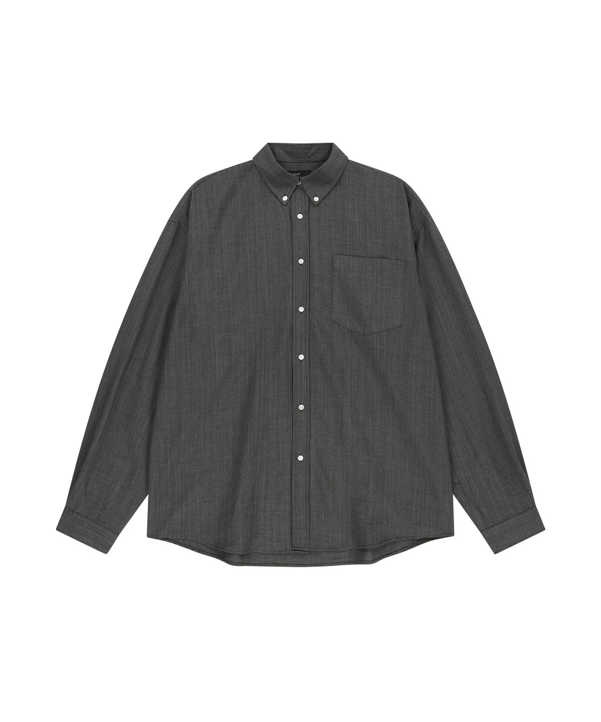 엔도어(ENDOOR) Muted stripe shirt (dark gray)