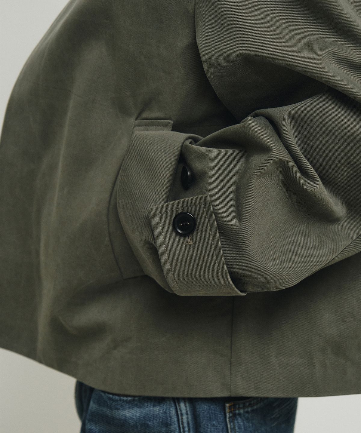 엔도어(ENDOOR) Trace short mac coat (olive gray)