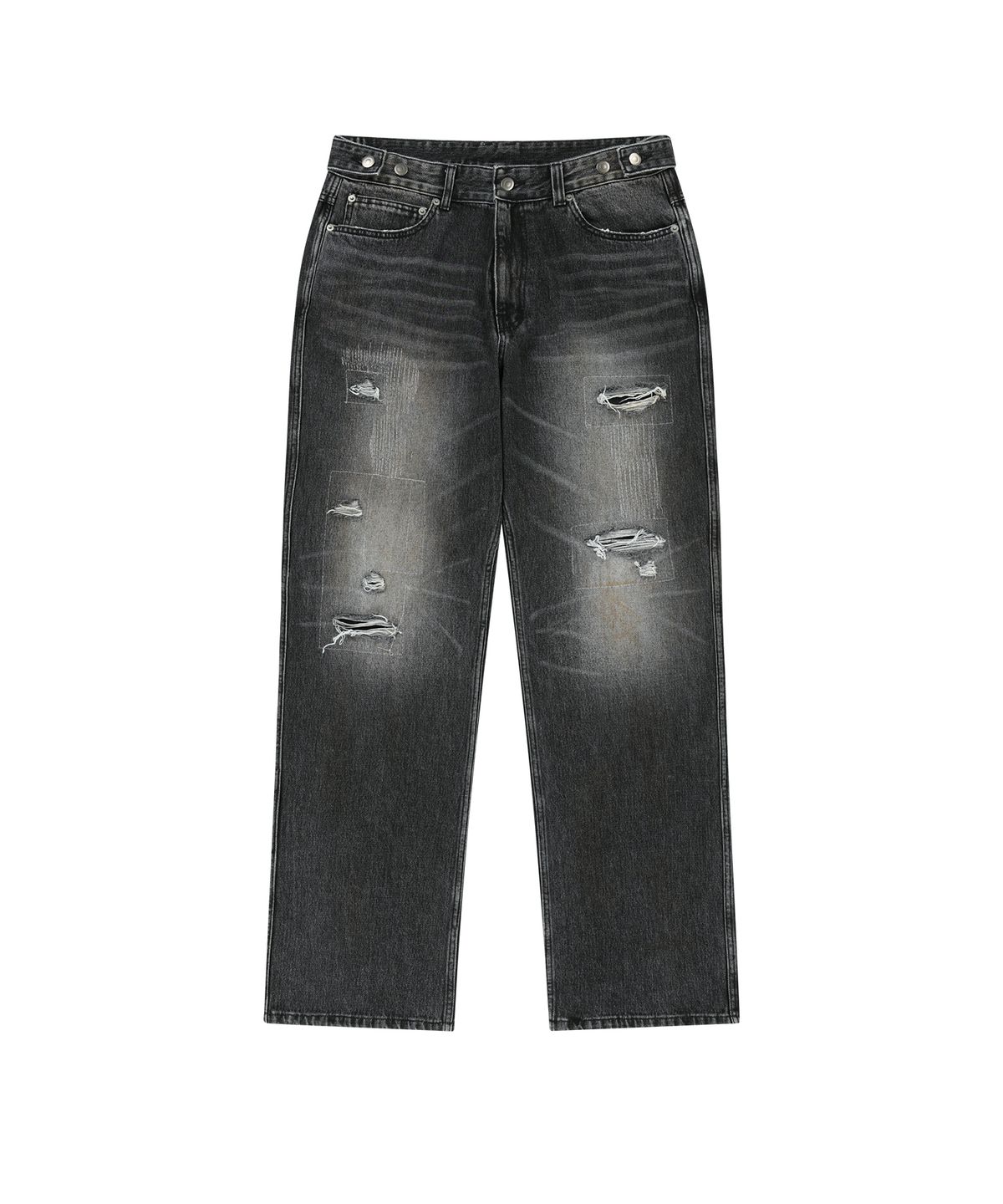 엔도어(ENDOOR) Archive repair denim pants (black)