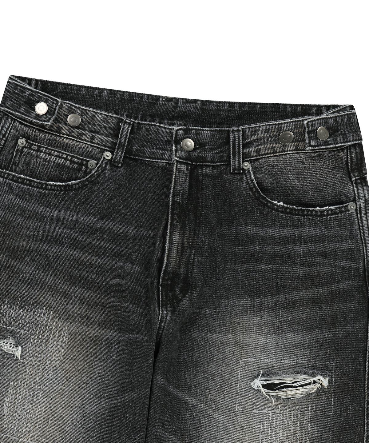 엔도어(ENDOOR) Archive repair denim pants (black)