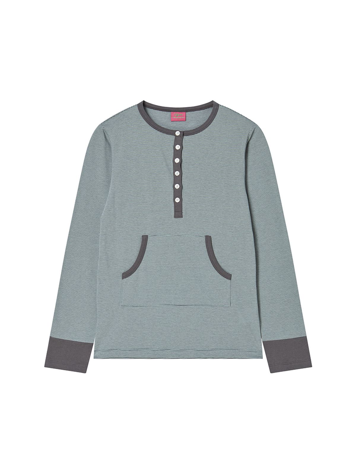 엔와이엑스엑스(NYXX) STRIPE BUTTON L/S MINT