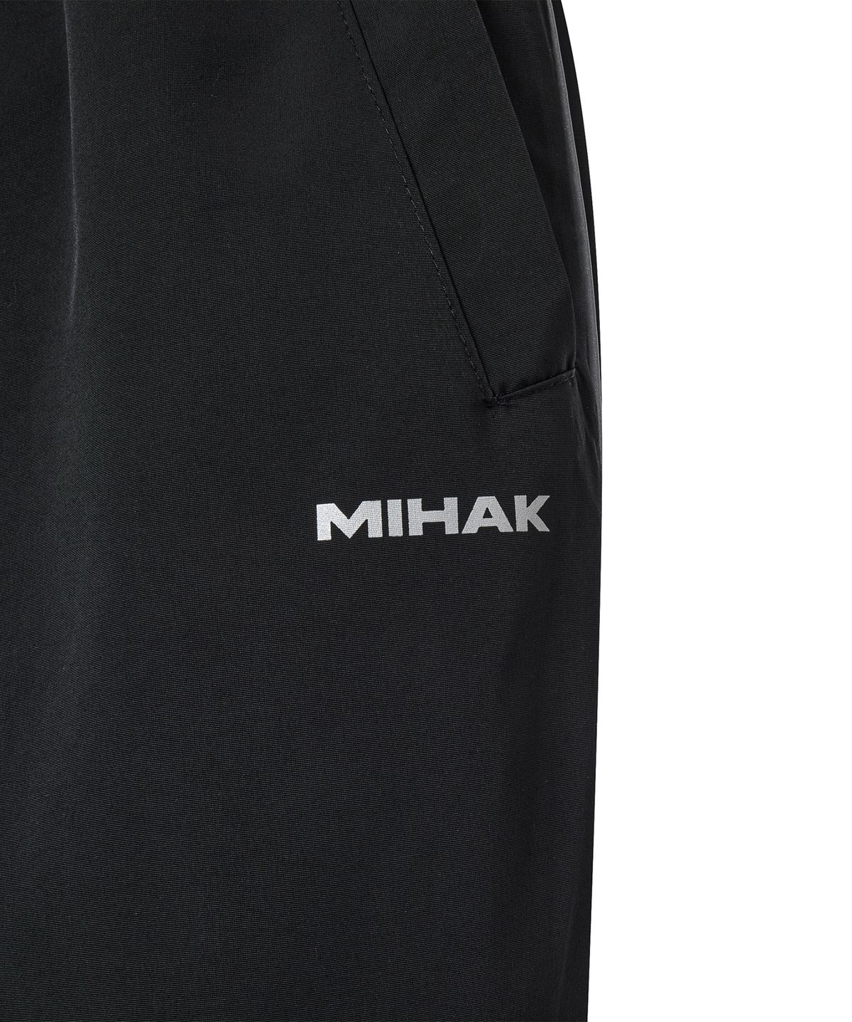 미학(MIHAK) 메탈 플레이트 파이핑 트랙 팬츠 (BLACK)