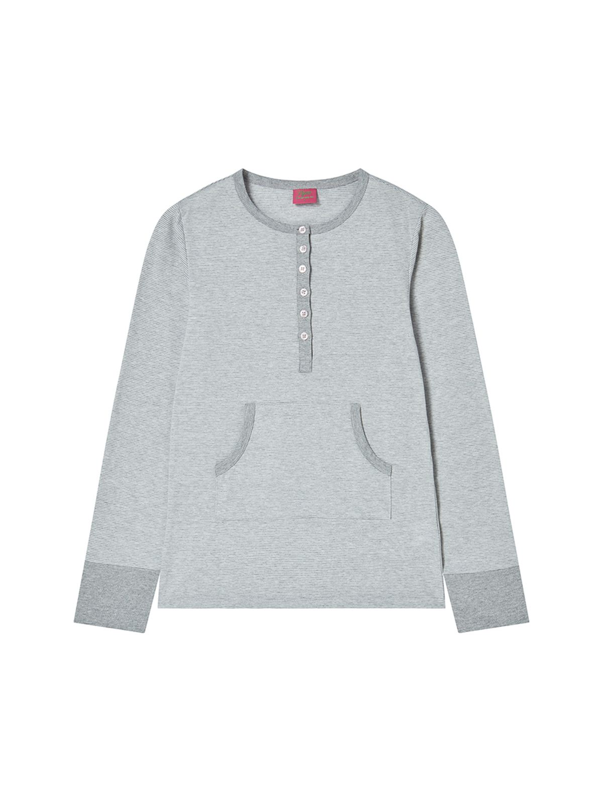 엔와이엑스엑스(NYXX) STRIPE BUTTON L/S GREY