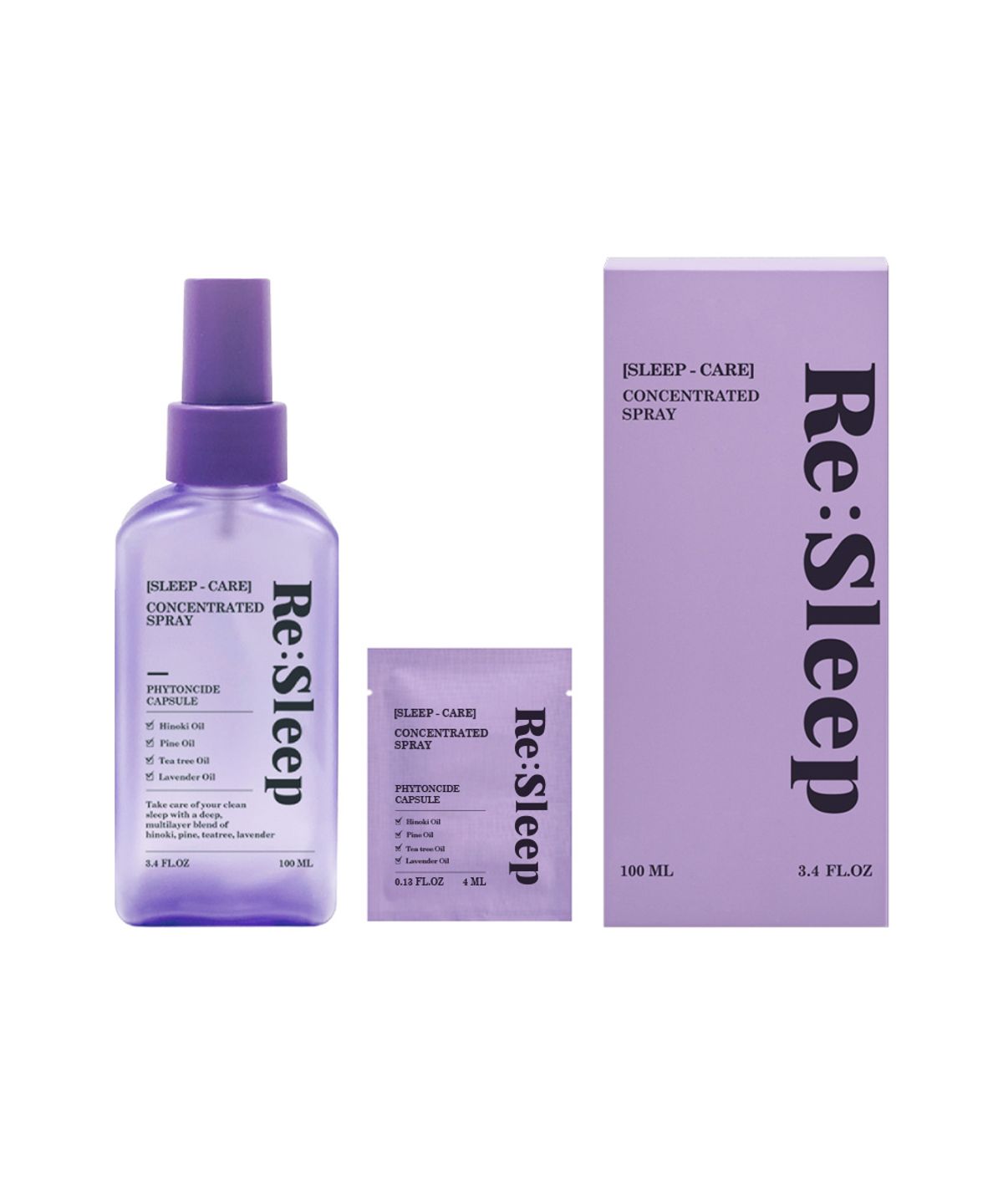 리슬립(RESLEEP) 슬립케어 피톤치드 농축 스프레이 100ml