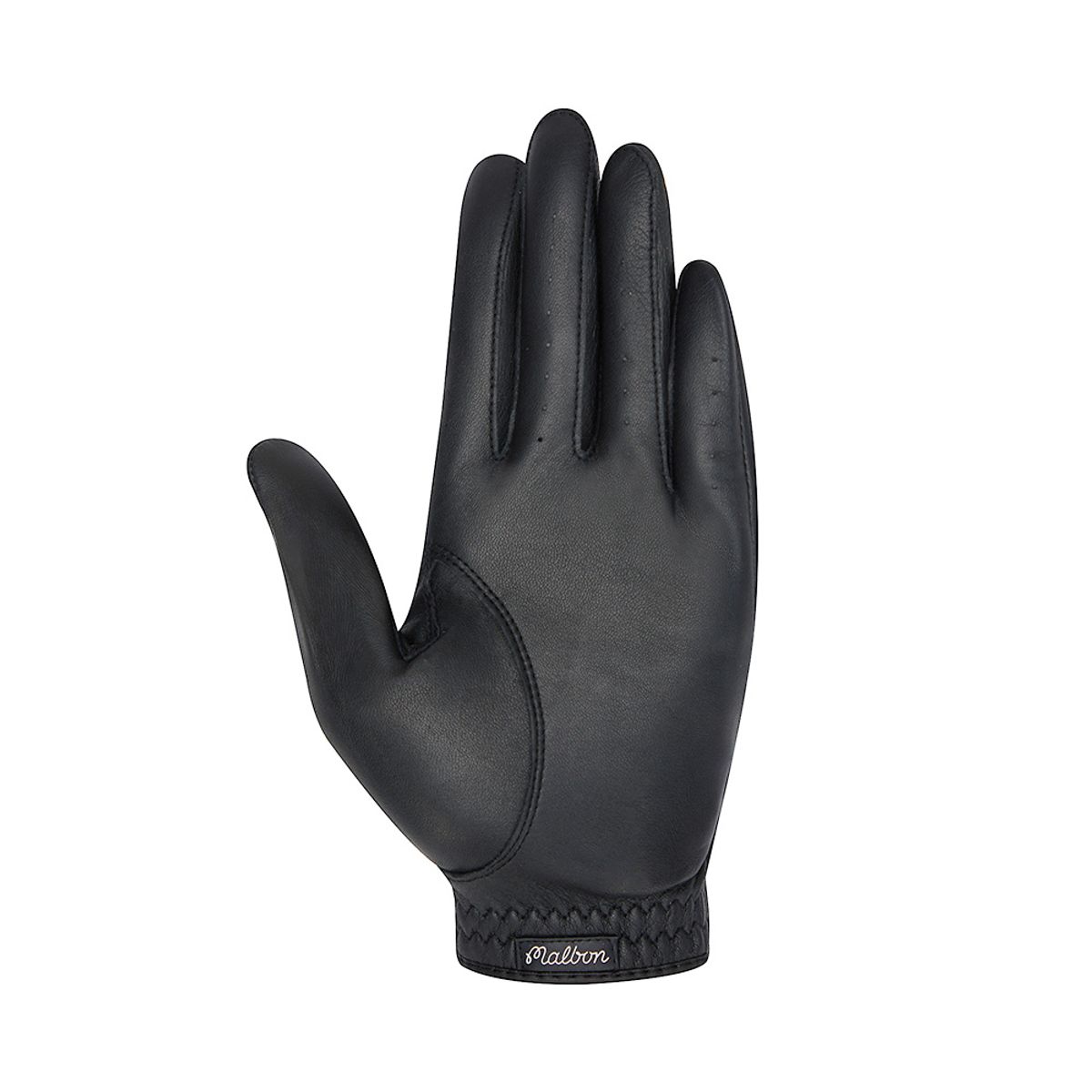 말본 골프(MALBON GOLF) 공용 M 자수 로고 왼손 장갑 BLACK